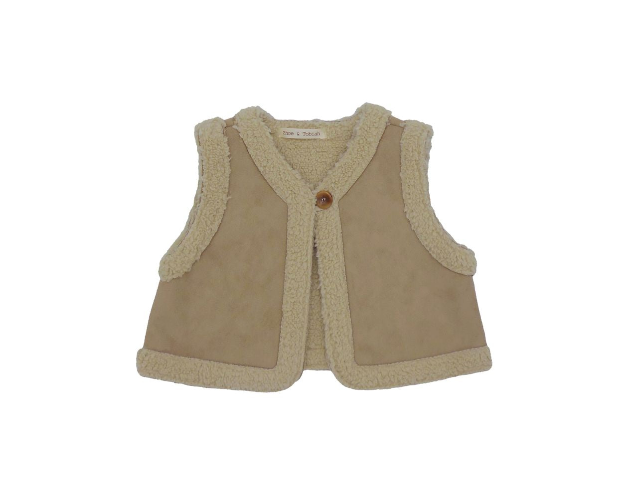 Shearling Vest in Natural