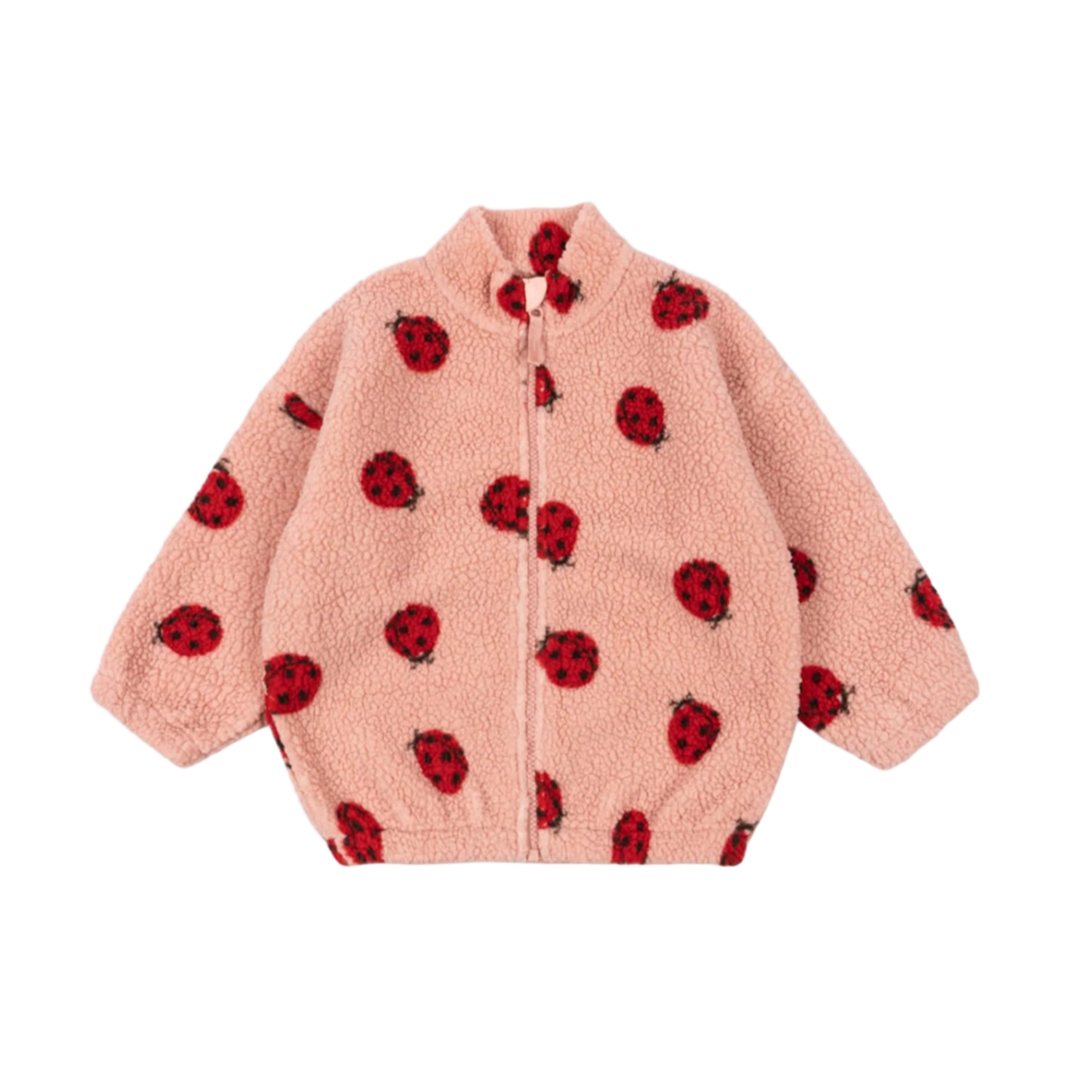 Jody Teddy Jacket- Ladybug Pink
