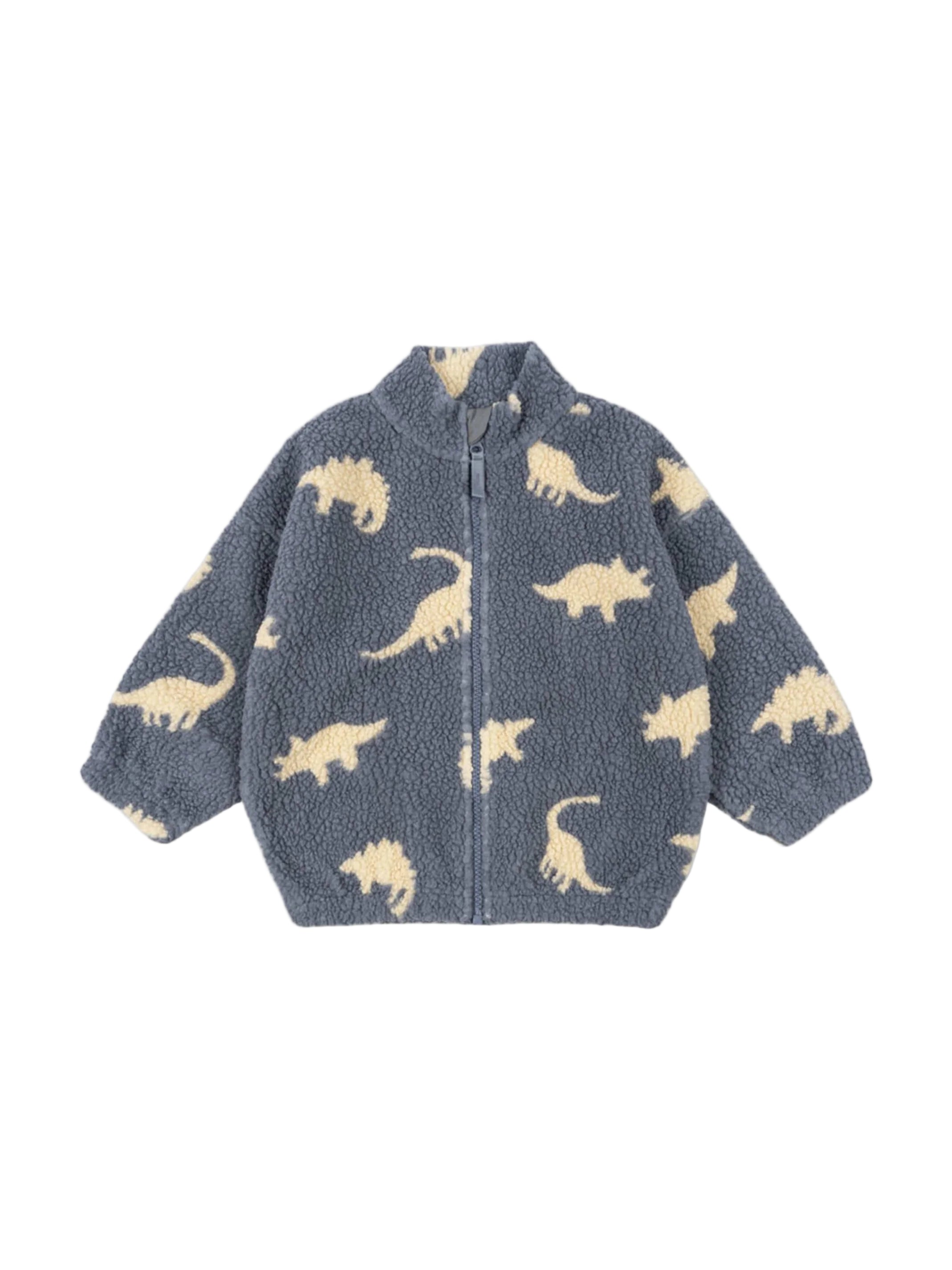 Jody Teddy Jacket-Dino Mist