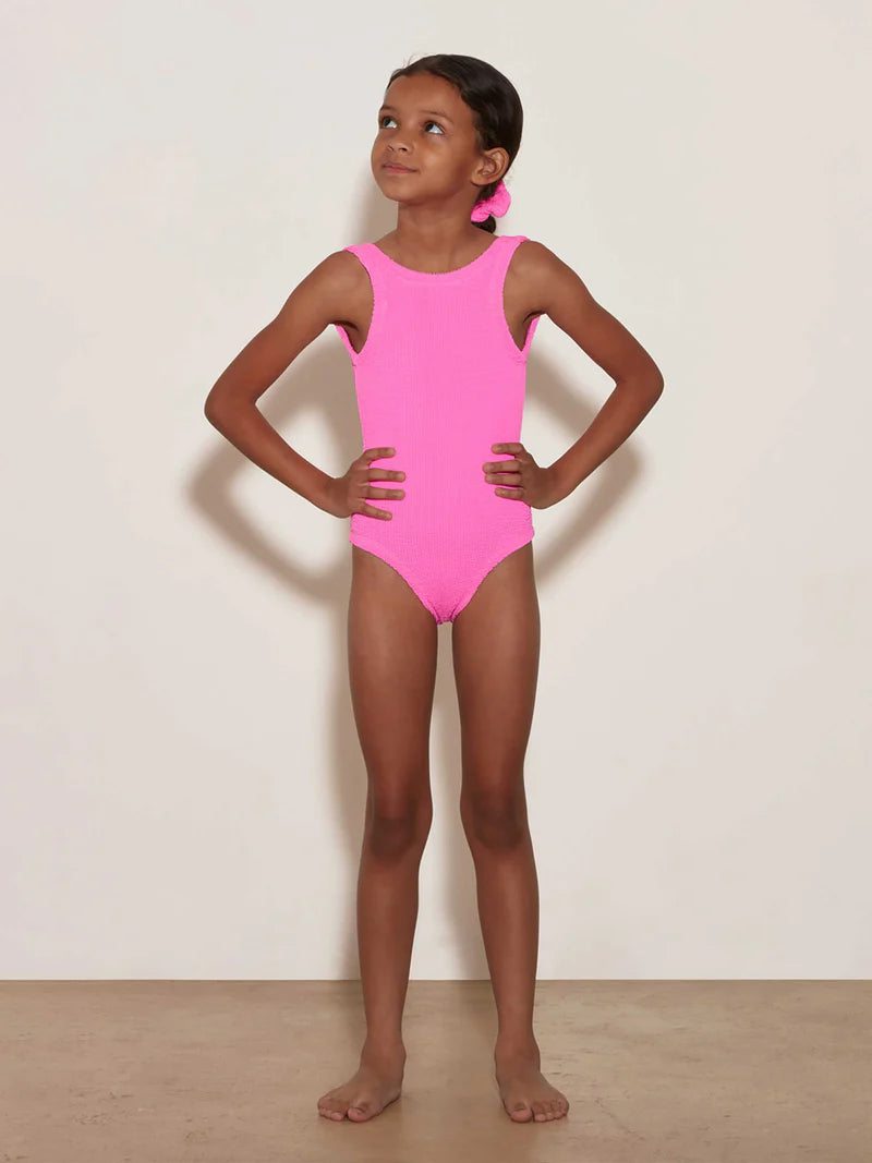 Crinkle Swimsuit Bubblegum