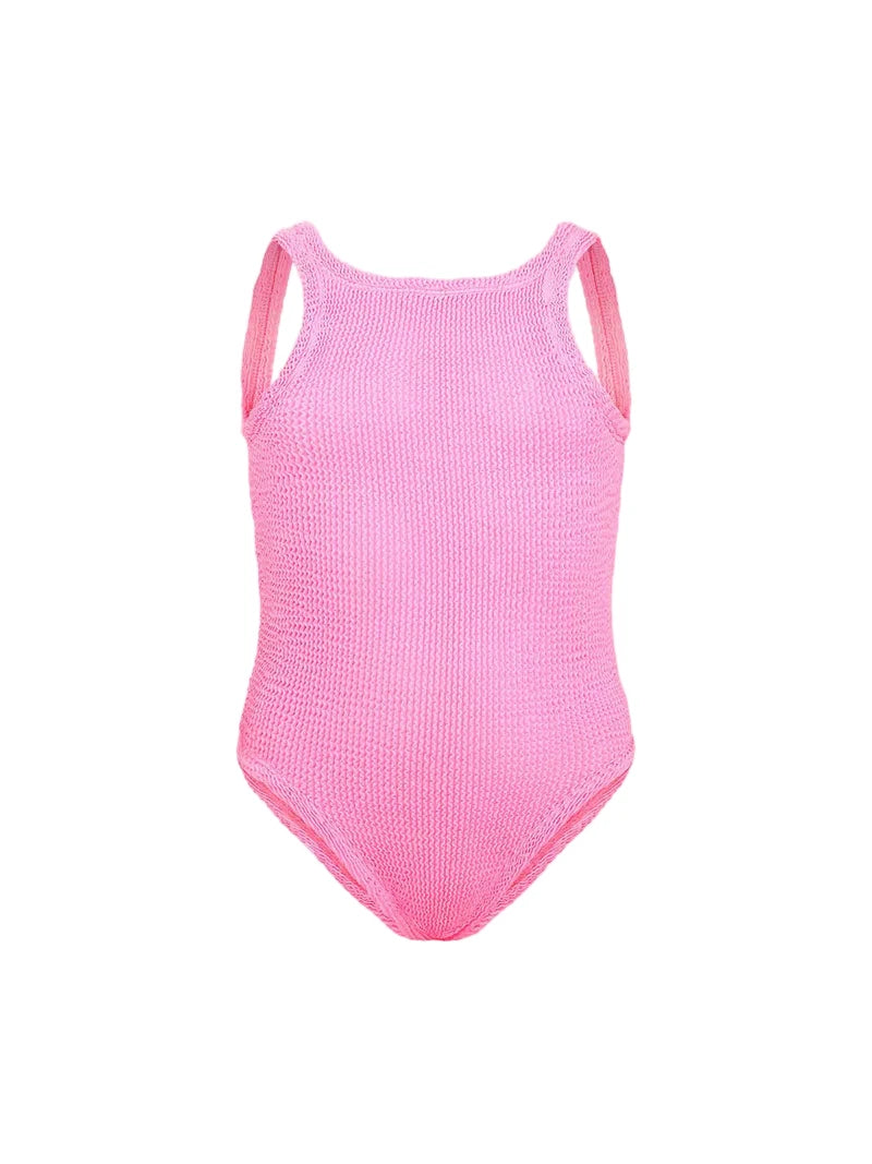 Crinkle Swimsuit Bubblegum