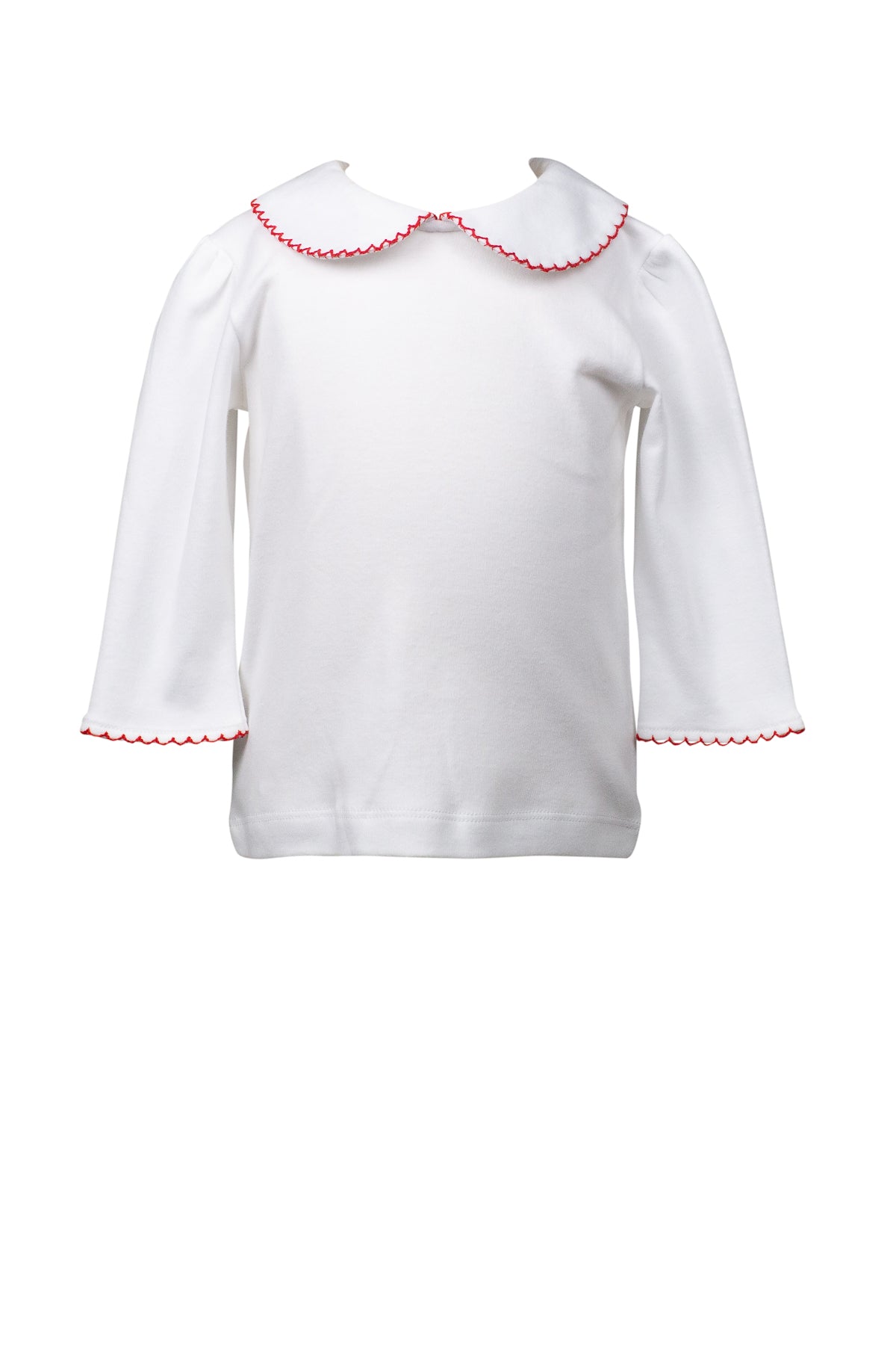 3/4 sleeve shirt with Red  Trim