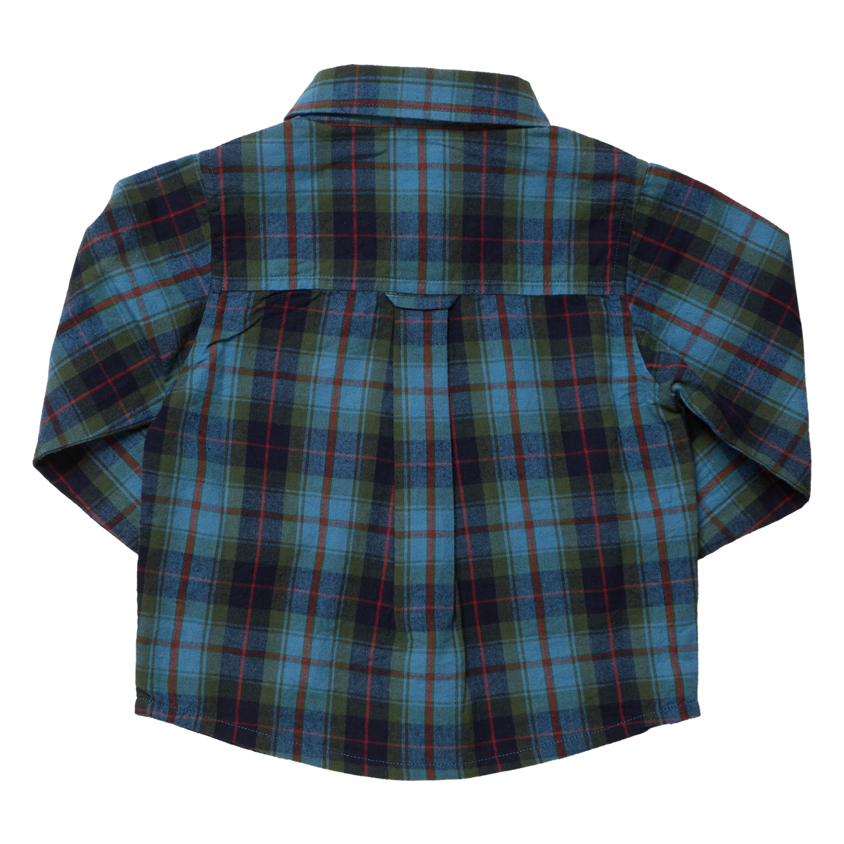 Boys LS Jack Shirt-Blue Tartan F26