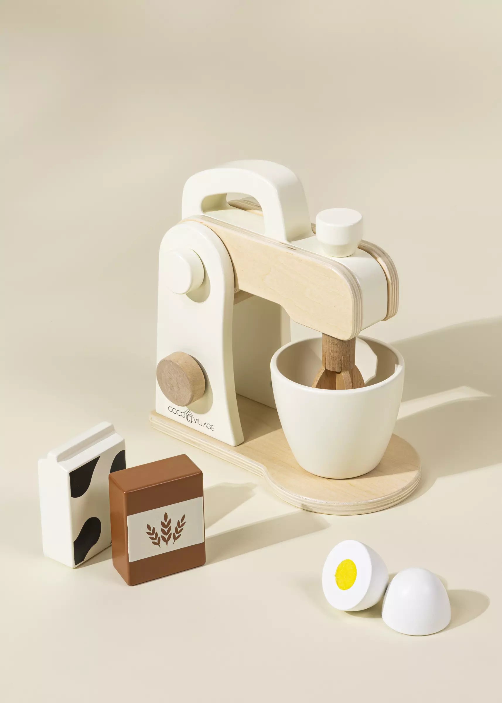 Wooden Stand Mixer and  Accessories