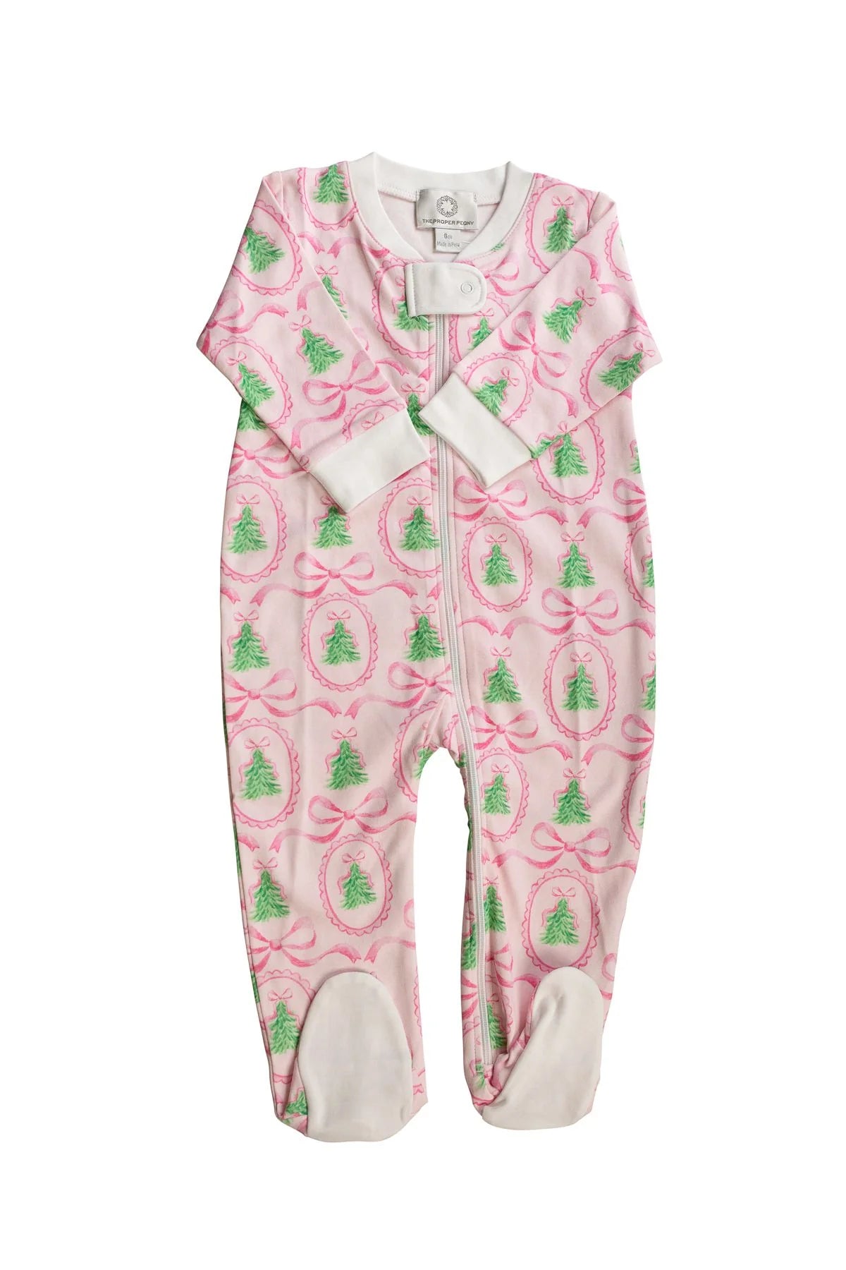 Pink Tannenbaum Zipped Footie F26