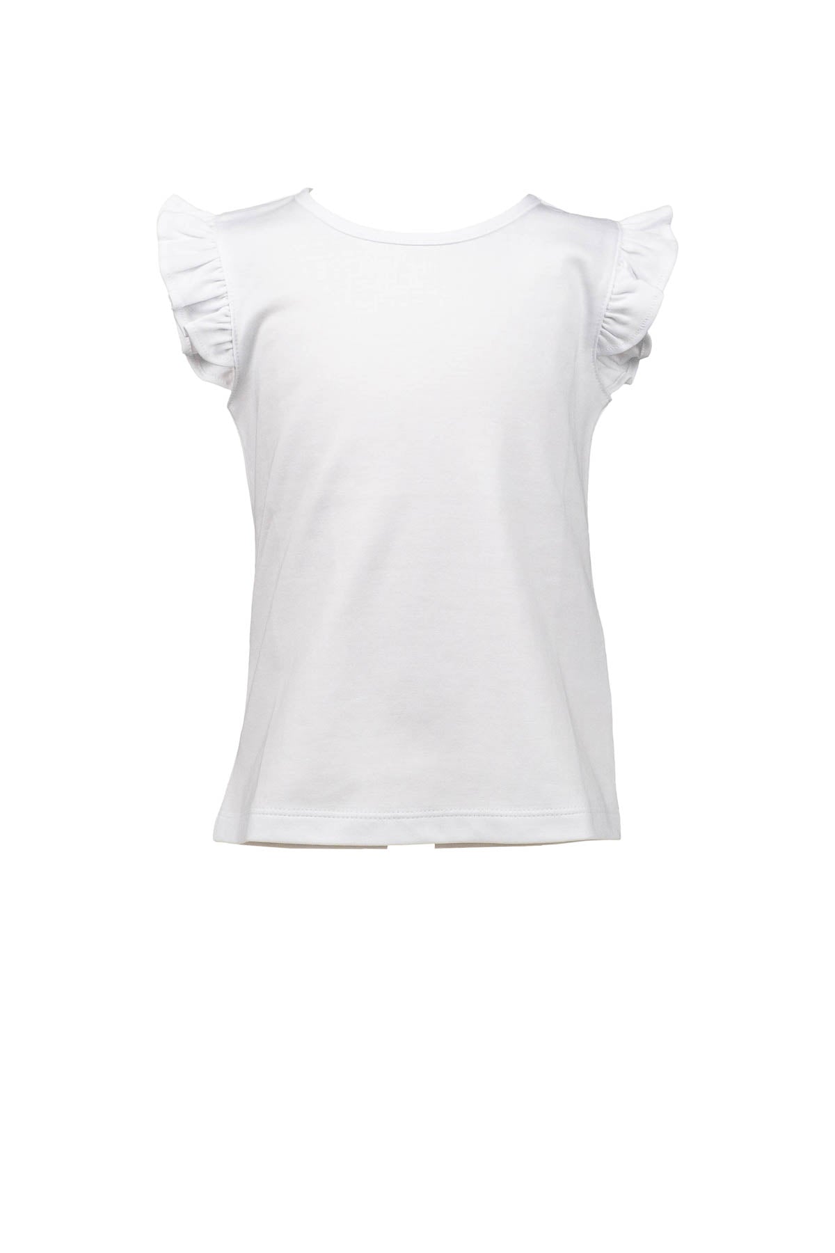 LS Fluttersleeve shirt - White