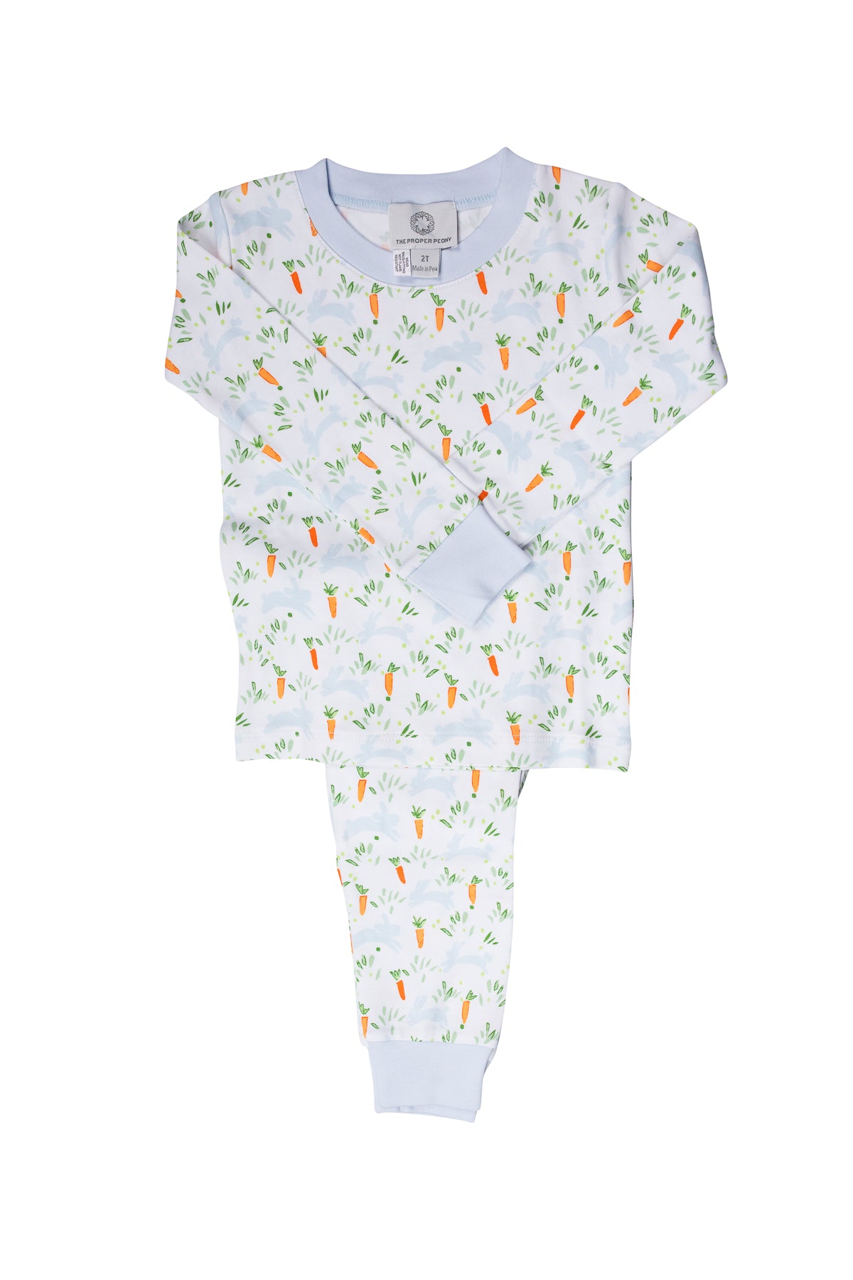 Blue 2 Piece PJ Set in Peeps