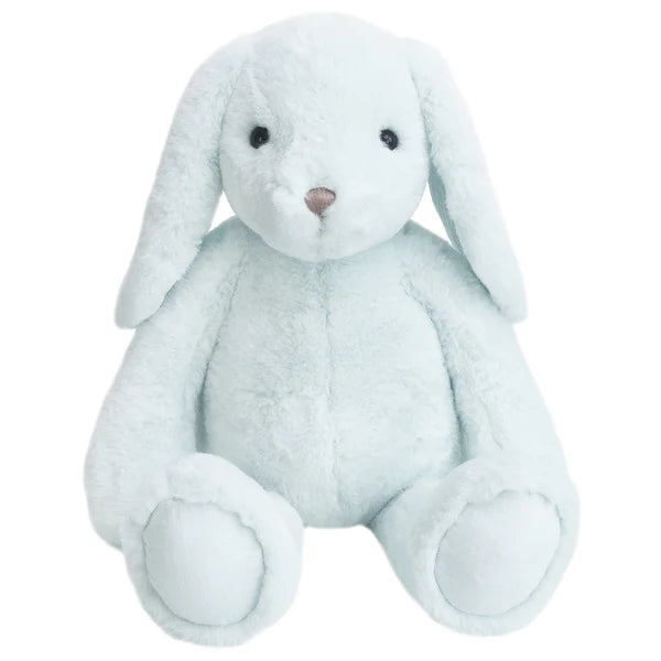 Large Abbott Bunny plush from JellyCat, featuring a soft pale blue fur, perfect for cuddling and Easter celebrations. Ideal easter bunny plush toy for gifts and playtime.