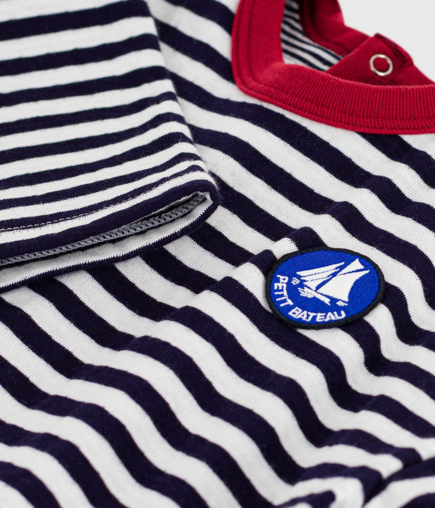 Baby Boy LA Stripe Tee with Boat logo