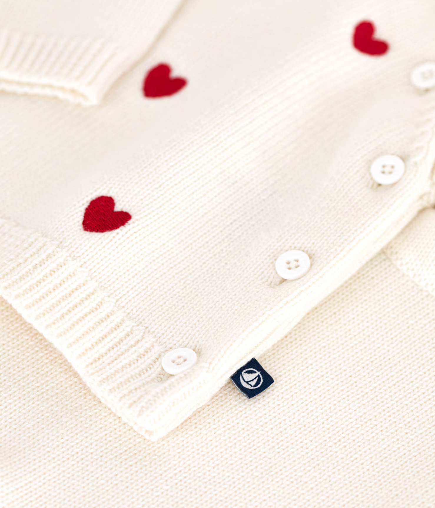 Baby Girl 2pc Knit Set Sweater with Hearts and Pants
