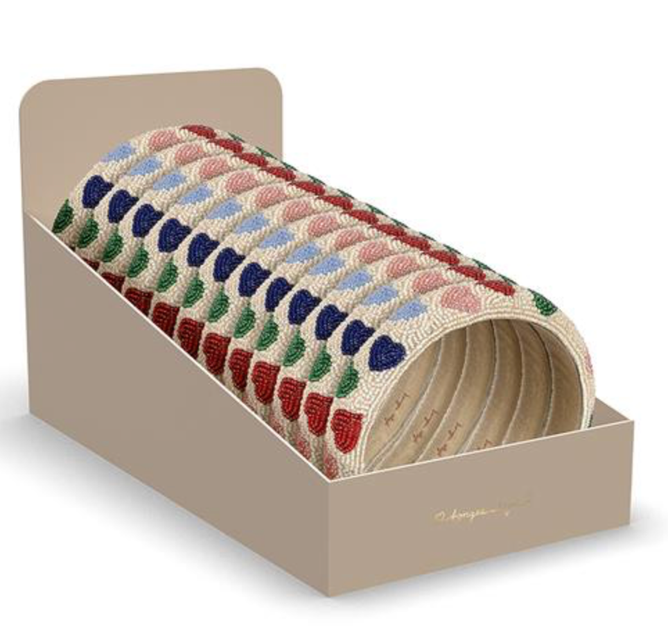 COEUR BEADED HAIRBRACE DISPLAY 12 PCS