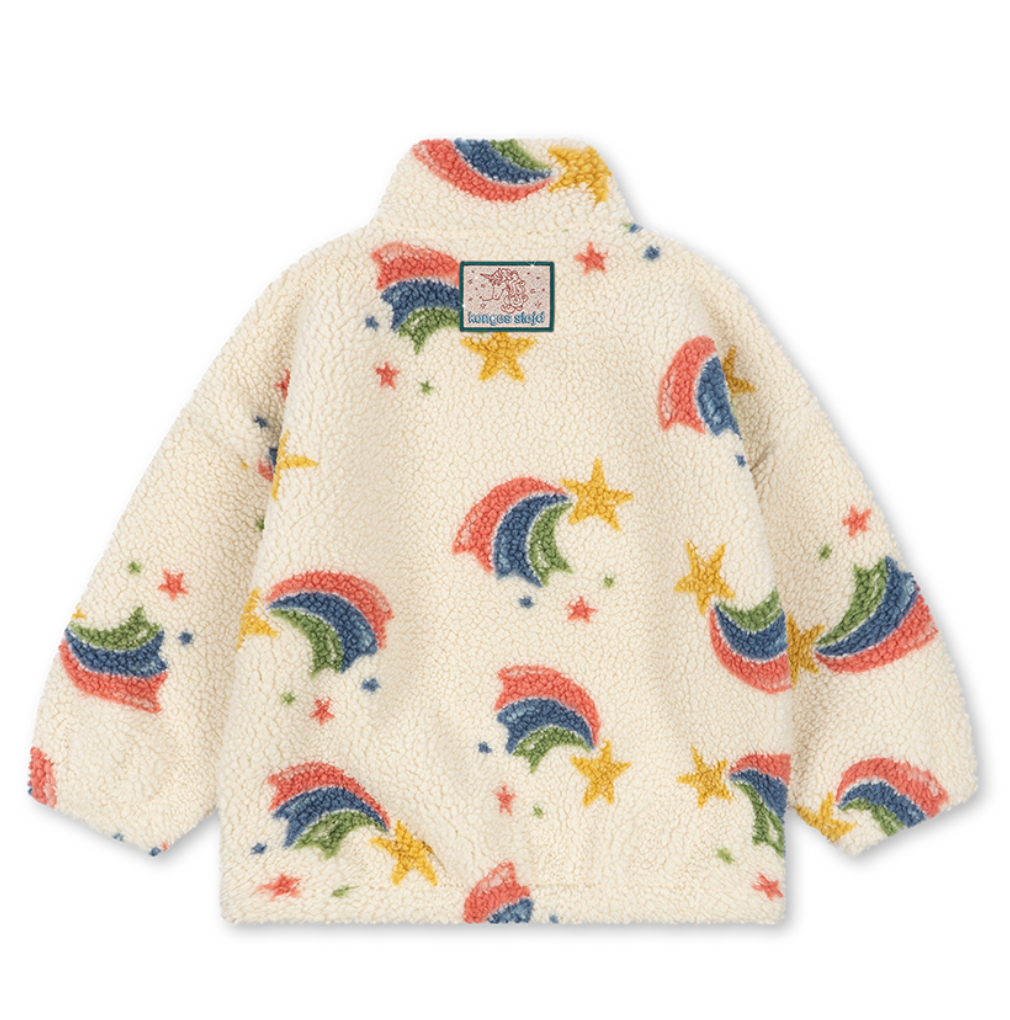 Jody Teddy Half Zip GRS- Rainbow star