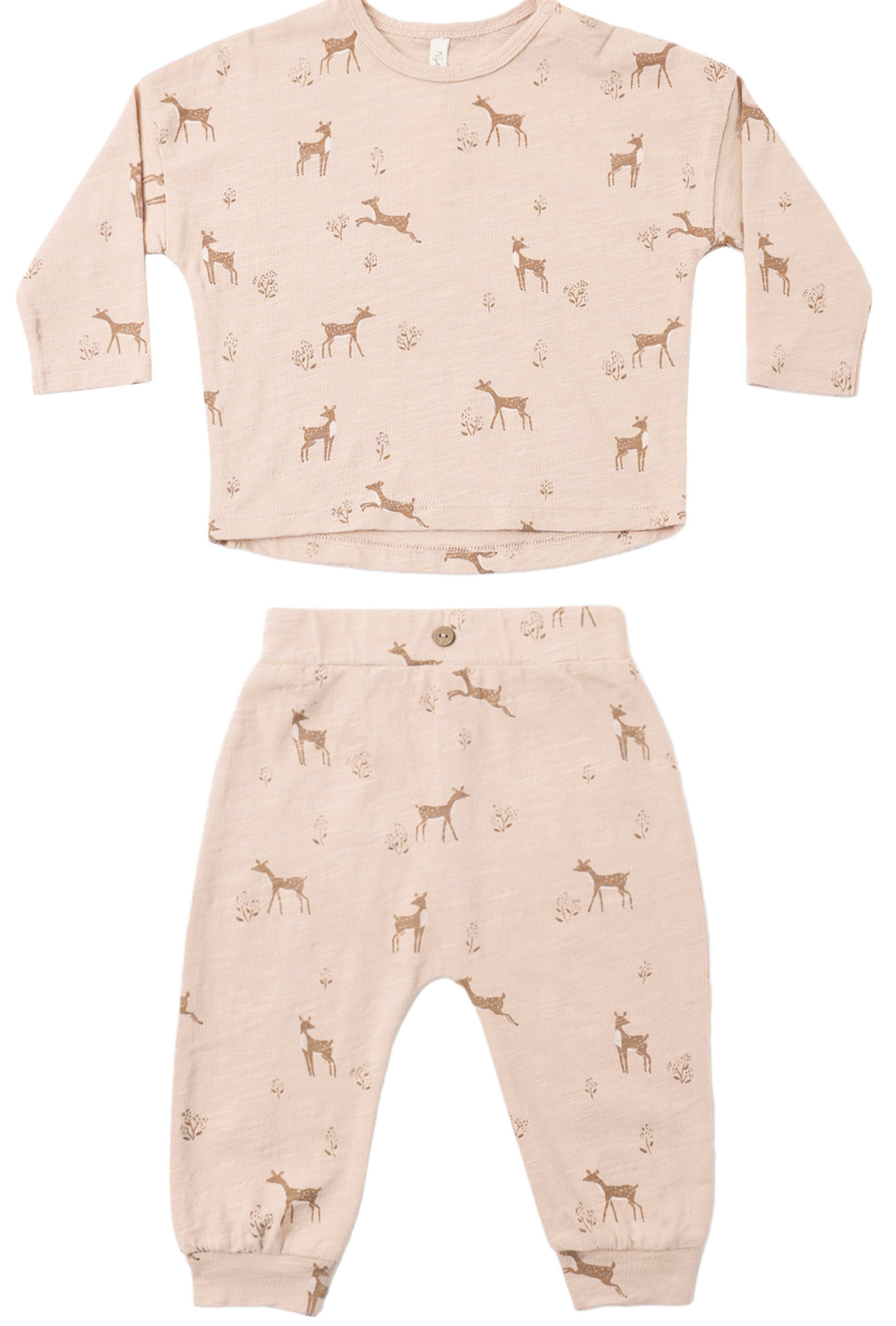 Long Sleeve Tee + Pant Set Fawns