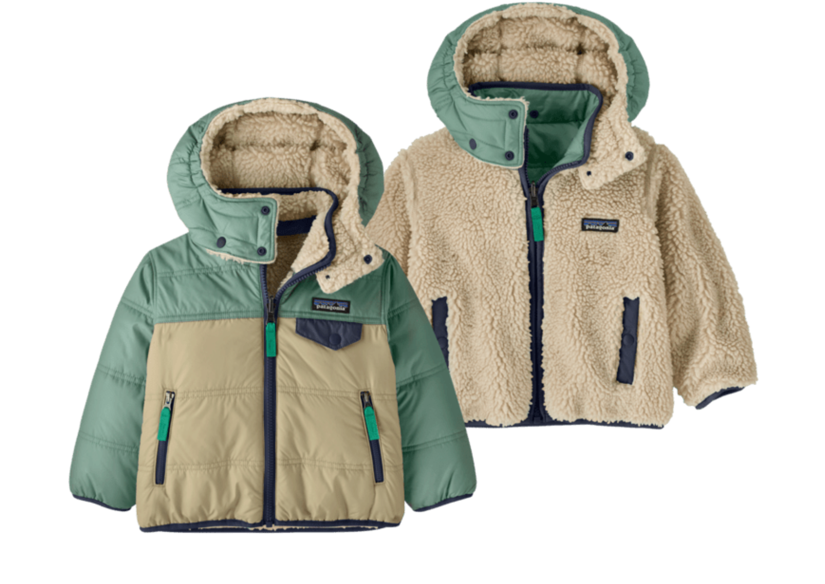Baby Reversible Tribbles Hoody - Weathered Stone F26