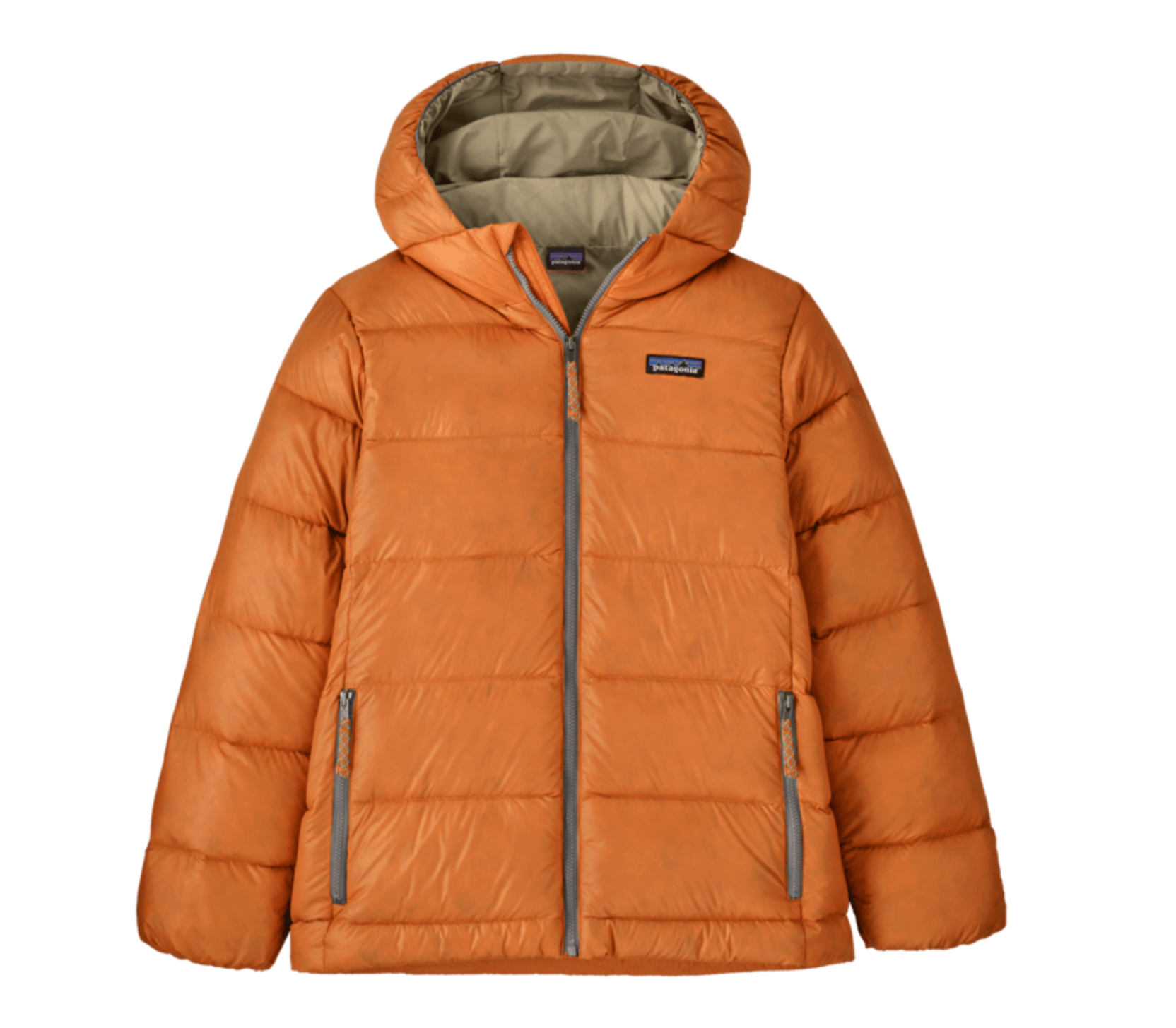Kids Hi Loft Down Sweater Hoody - Marigold  F26