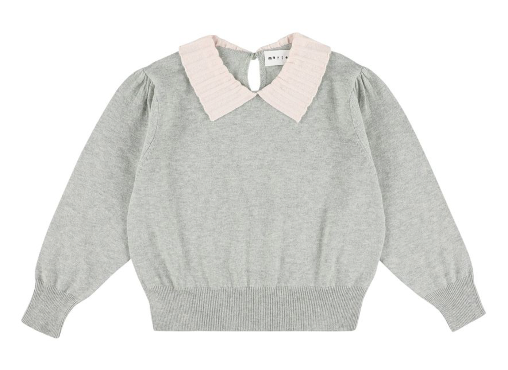 Zamora LS Collared Pullover Silver Grey F26