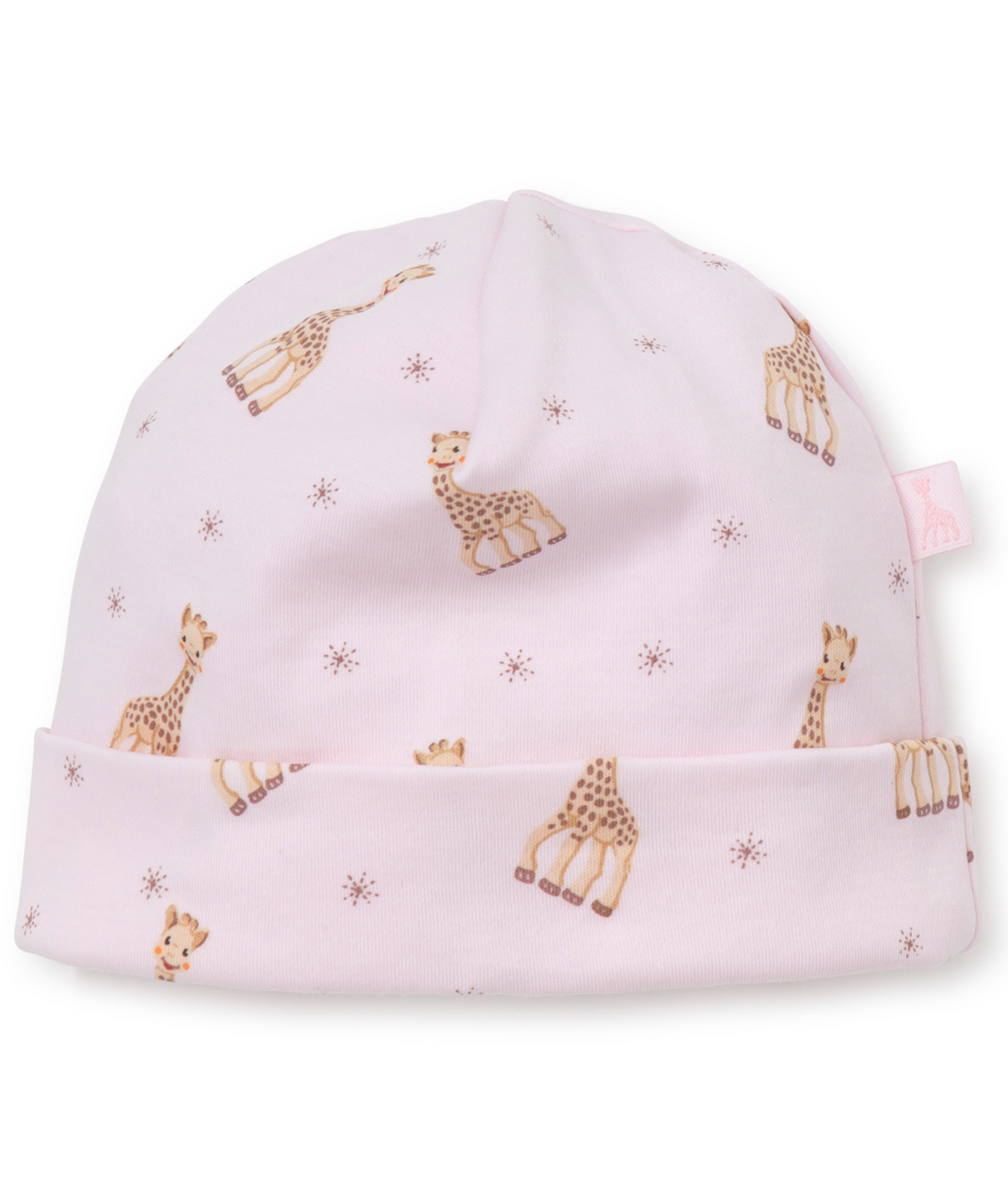 sophie la girafe print hat pink