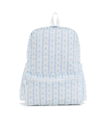 Backpack Ribbon Floral Large Blue