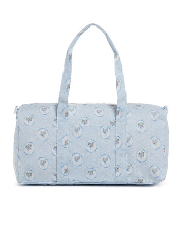 Weekender Duffle Bag in Floral Medallion Blue | TRVL Design