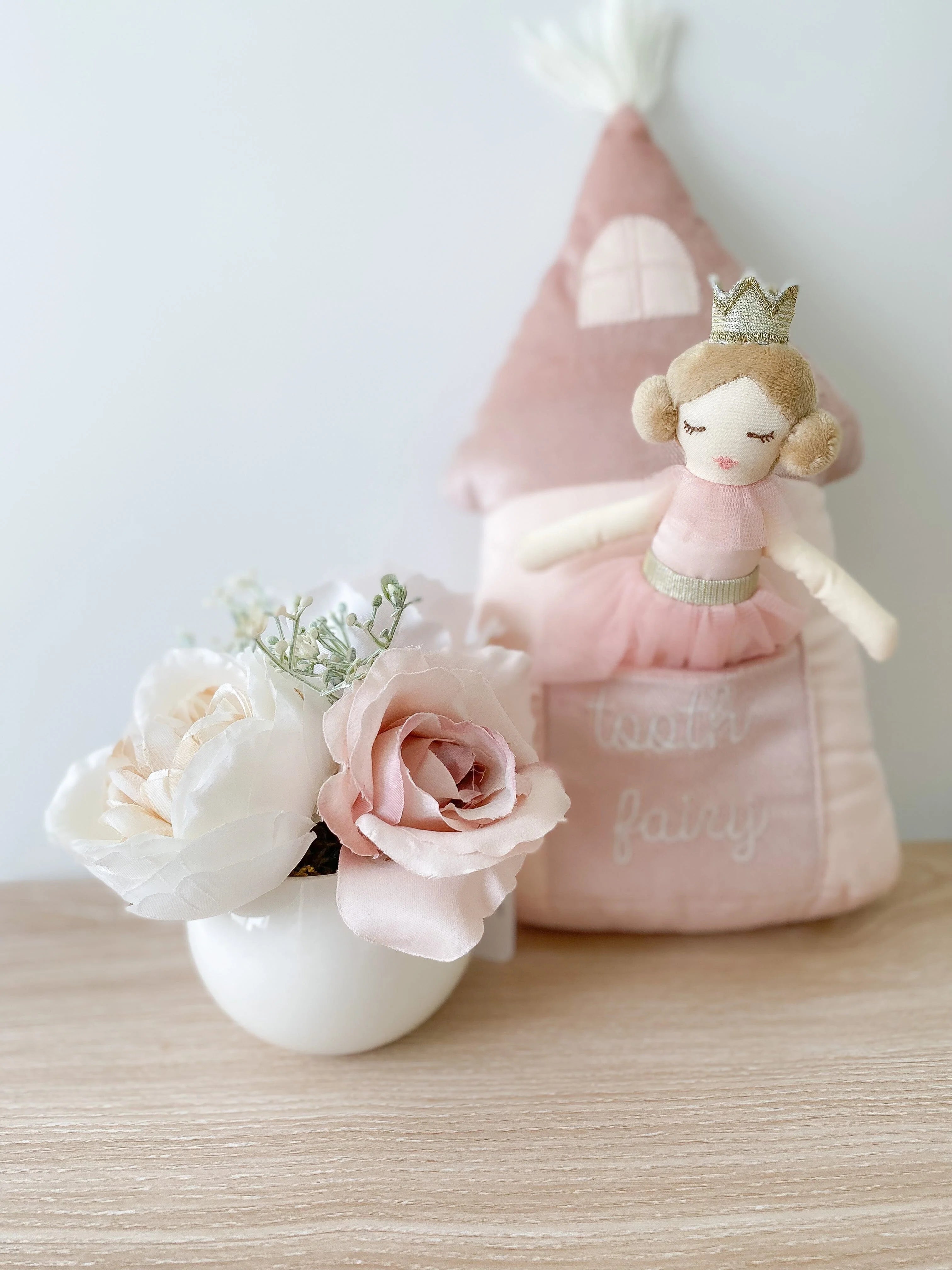 Princess Castle Tooth Fairy Pillow and Doll Set