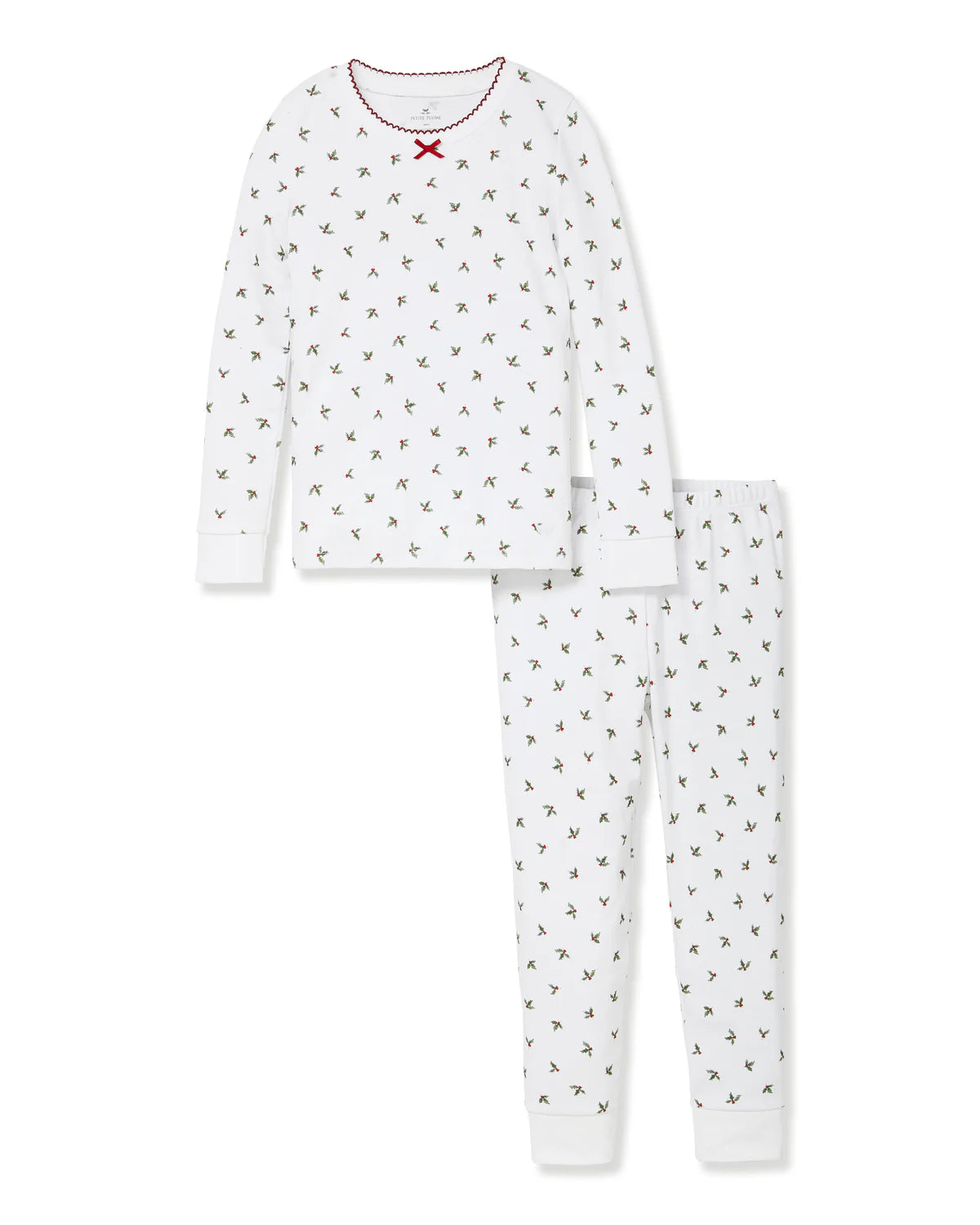 Kid's Pima Snug Fit Pajama Set in Mistletoe Moments