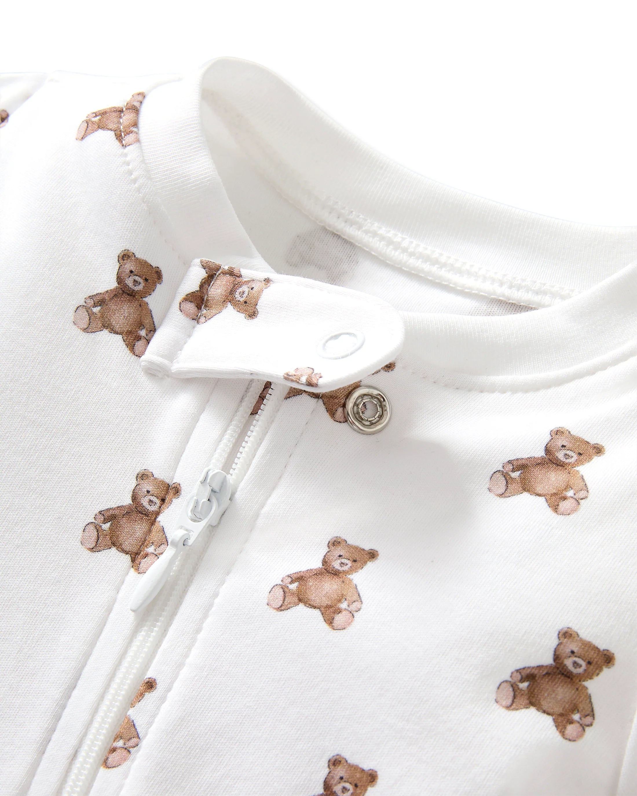 Baby's Pima Footie Romper- Teddy Tales SS26