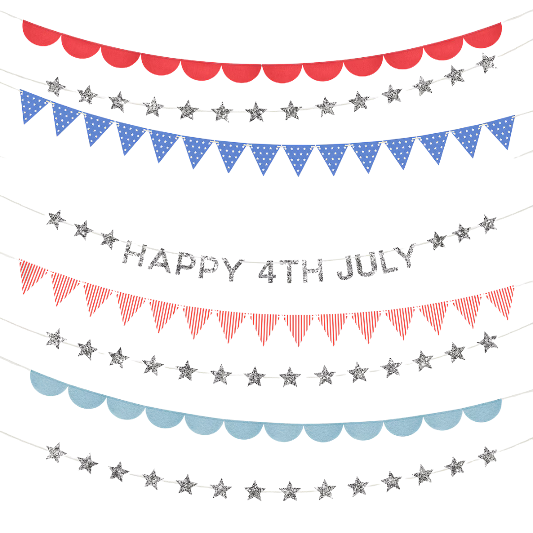 4th July Stars & Stripes Garland Set