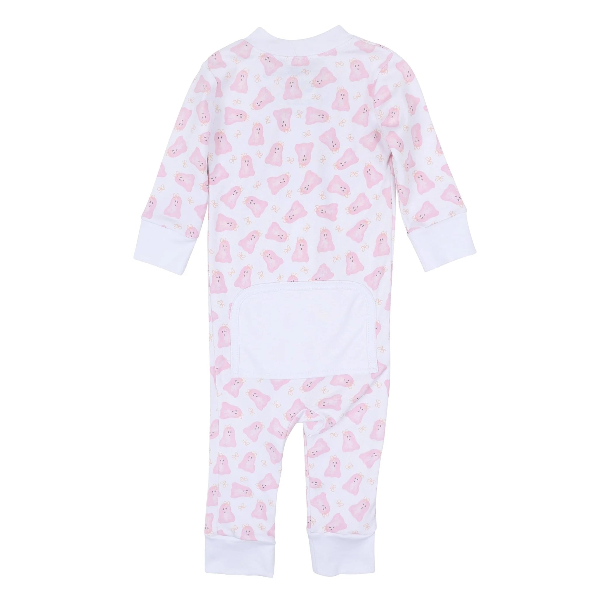 Baby Boo Pink Print Zip Pajamas F26