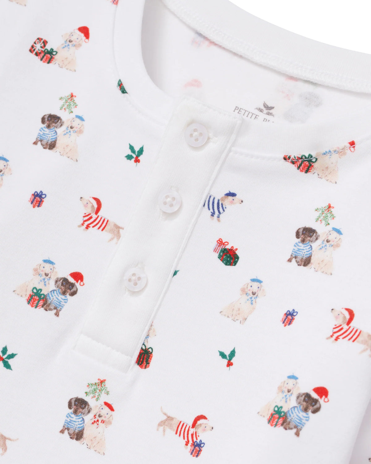 Kid's Pima Snug Fit Pajama Set in Woof De Noel