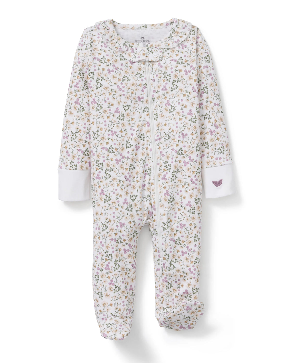 Baby's Pima Footie Romper- Meadow Bloom