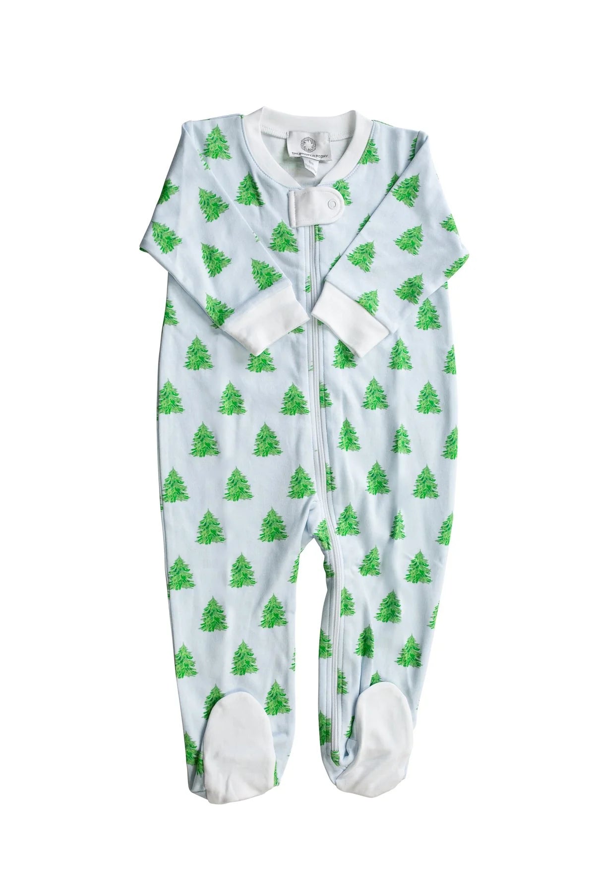 Blue Tannenbaum Zipped Footie F26