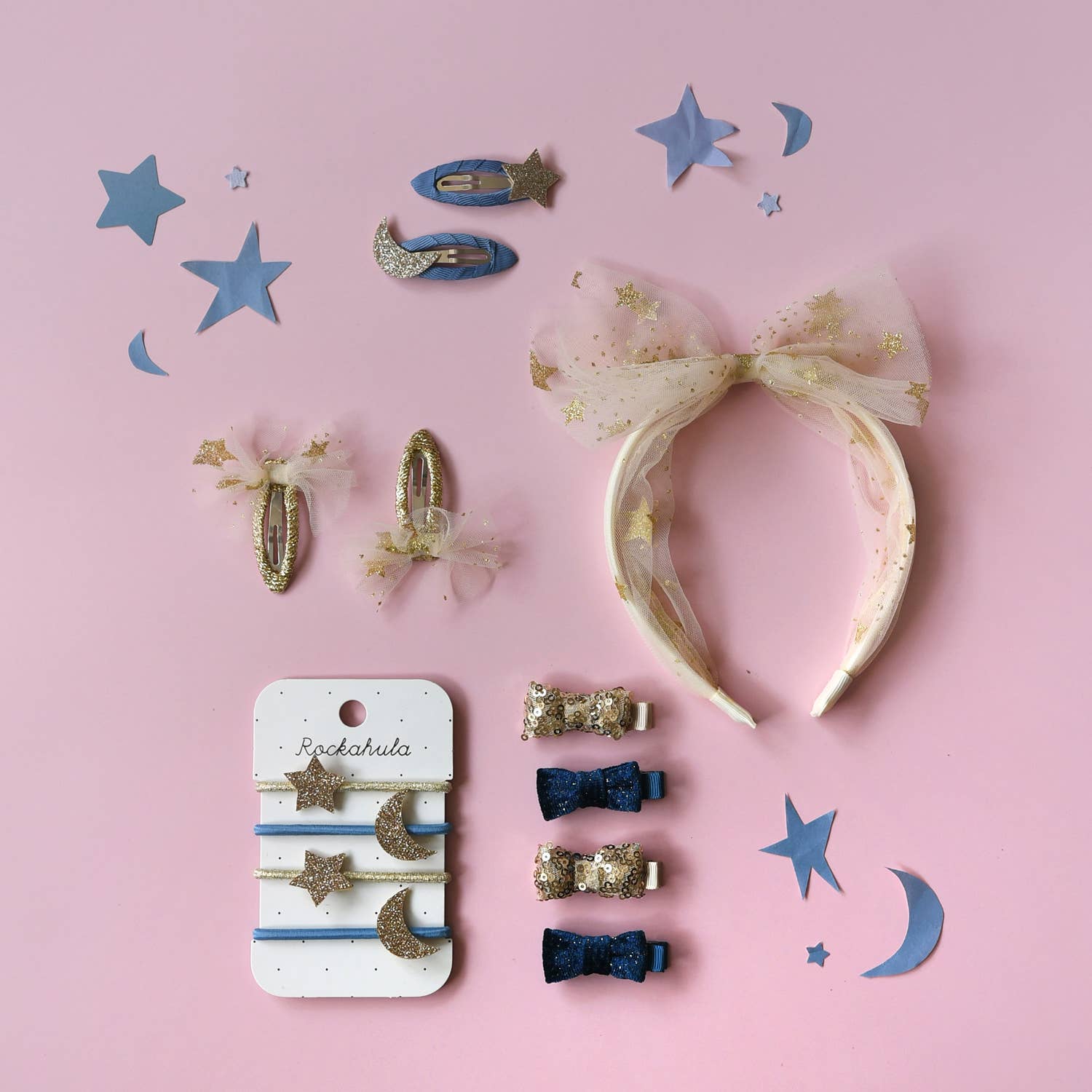 Starry Tulle Clips