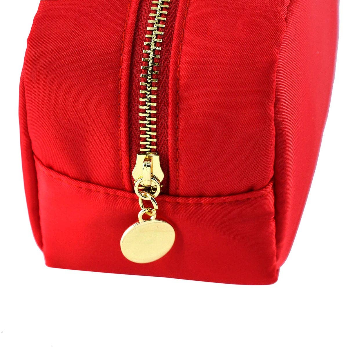 HM1012 Emma Round Zippered Nylon Cosmetic Pouch Bag