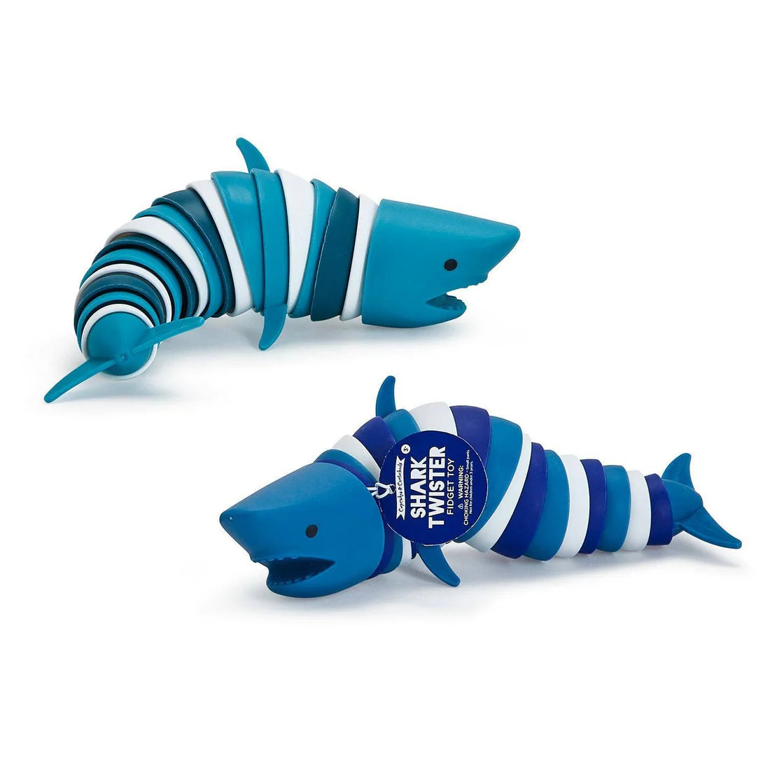 Colorful Shark Fidget Toy by Cupcakes and Cartwheels, featuring a playful design that wiggles and spins, ideal for stress relief.