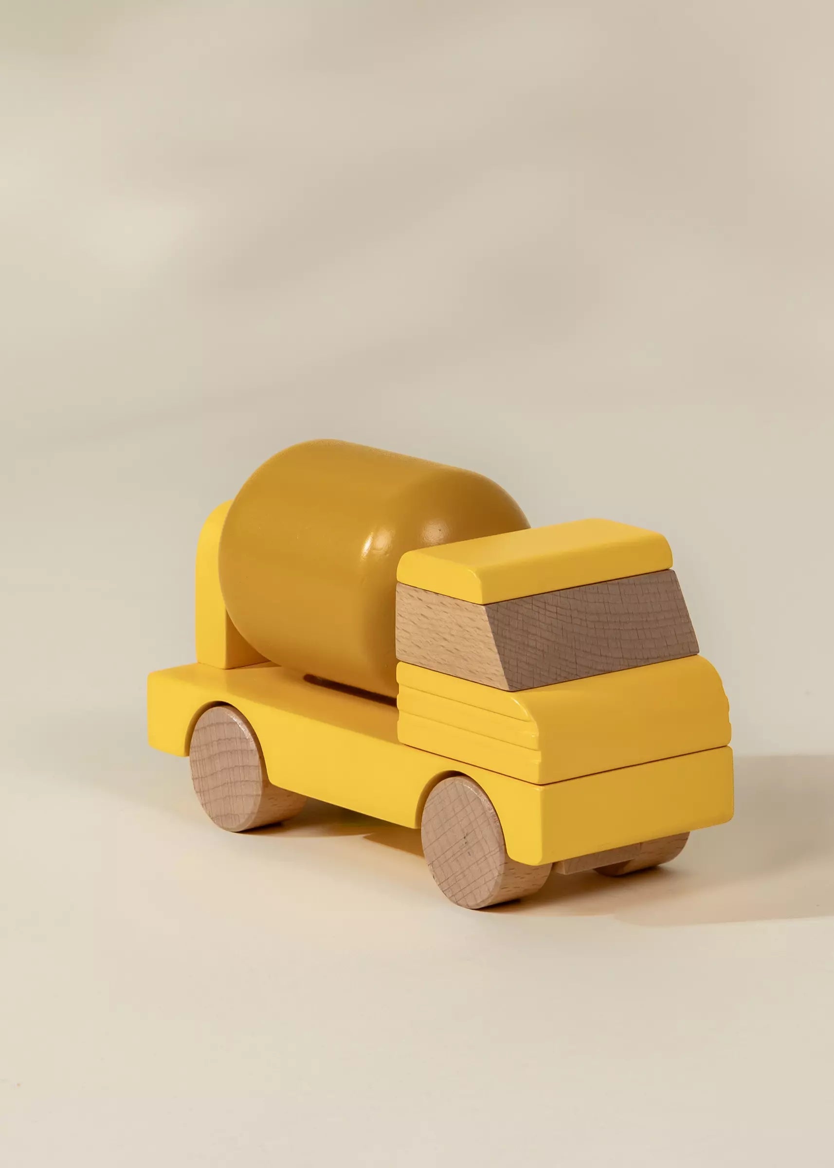 Wooden Construction Vehicle - Cement Truck