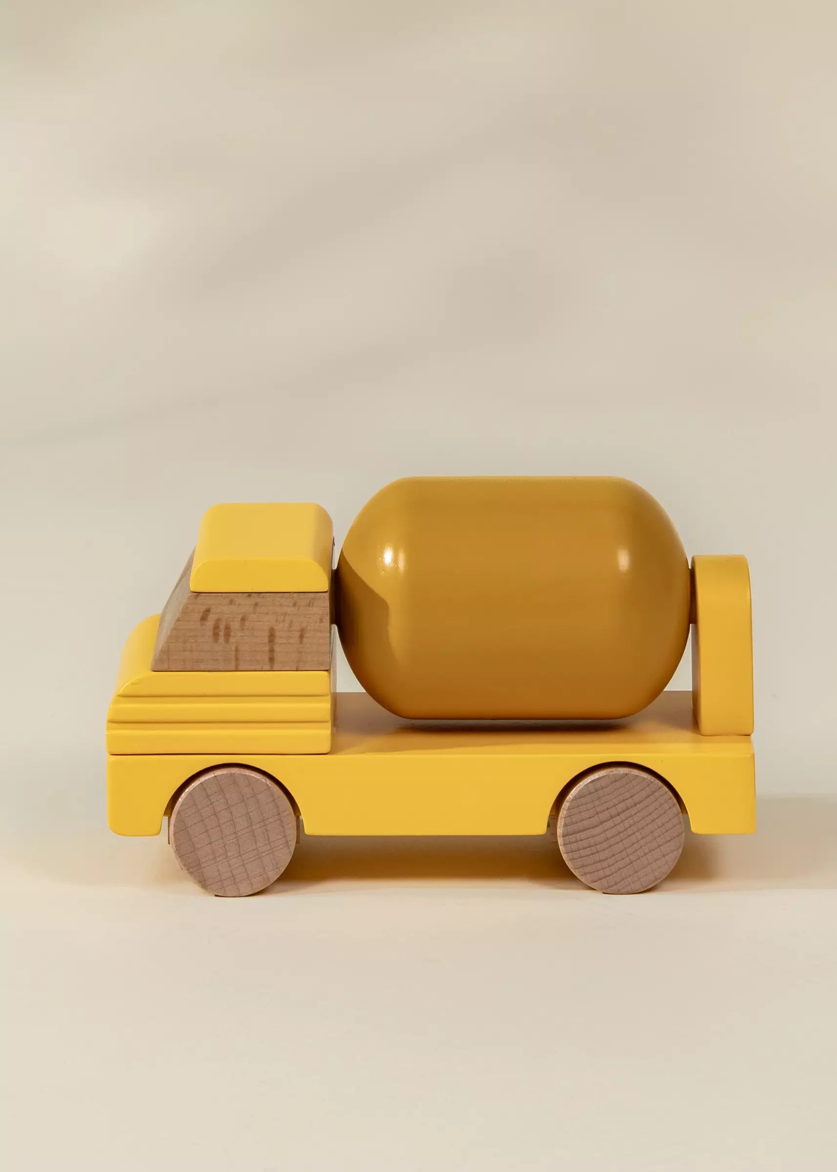 Wooden Construction Vehicle - Cement Truck