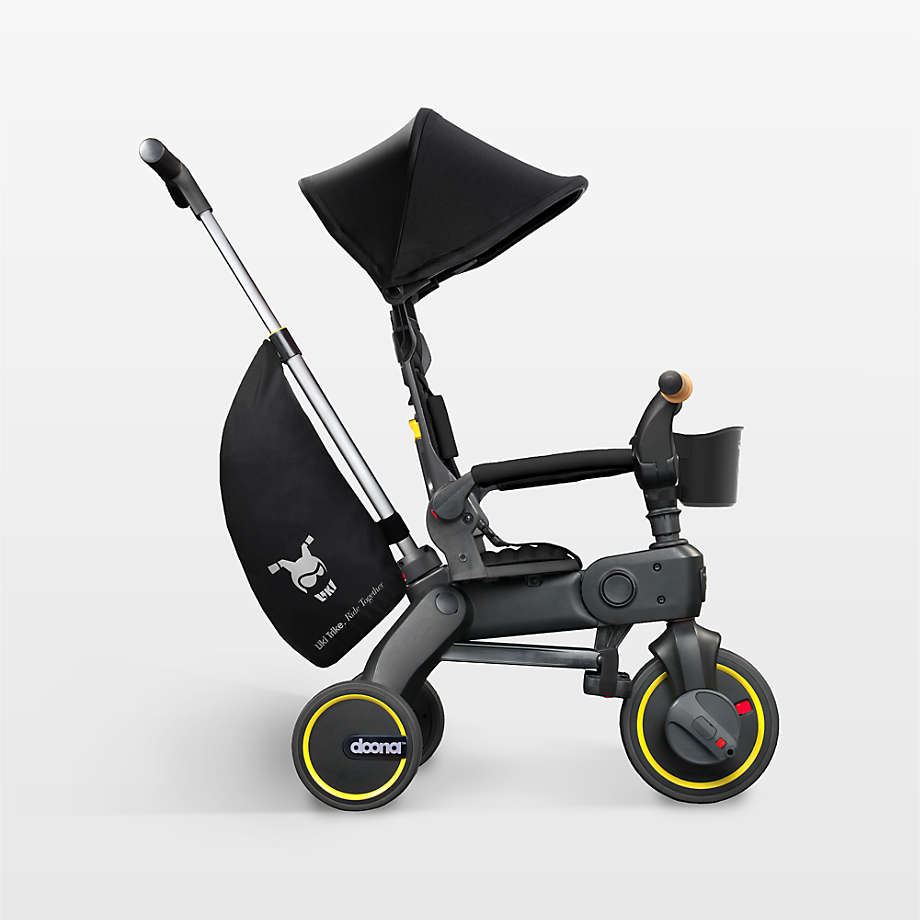 Doona ™ Liki Trike S5 Nitro Black Tricycle Baby Stroller Pocket Full