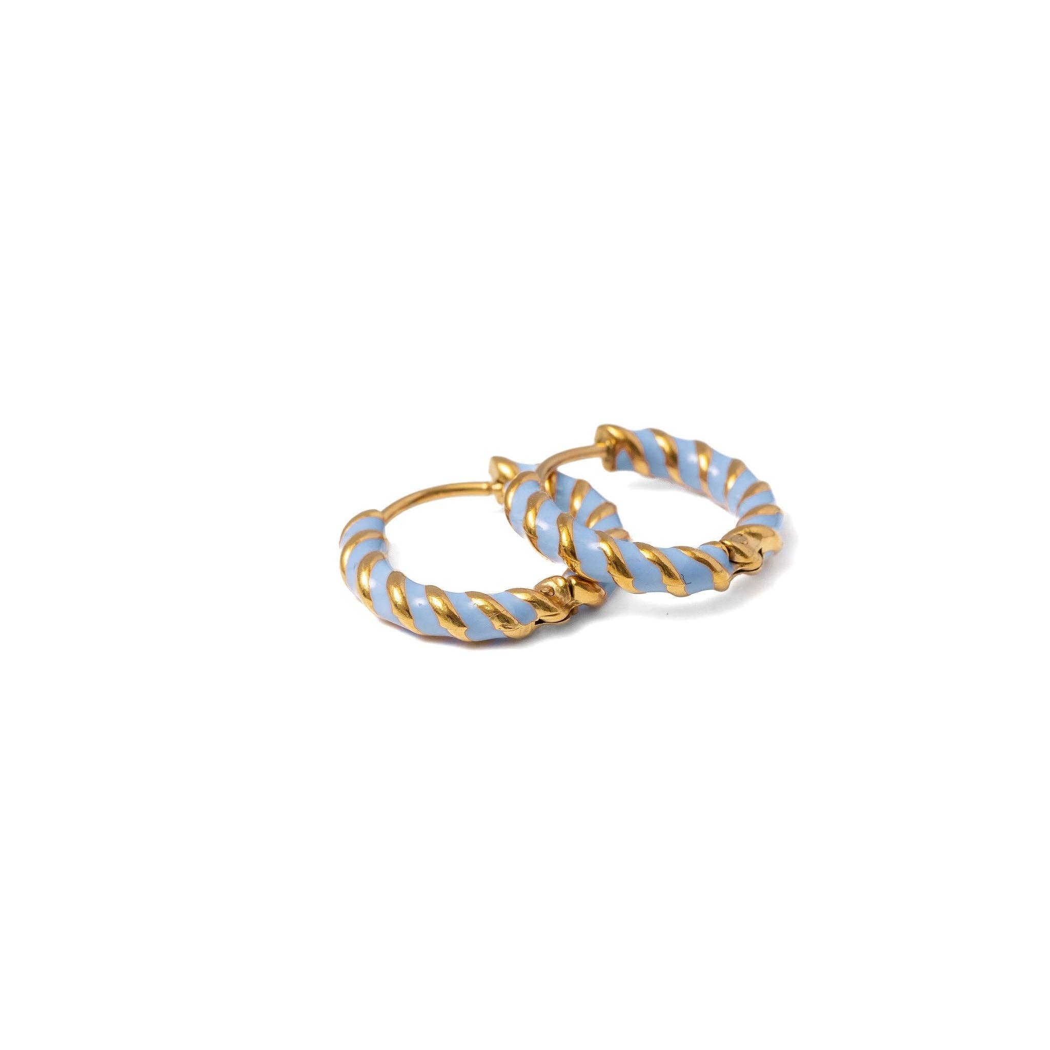 Braided Hoop Earrings - Hypoallergenic, Girl Gift