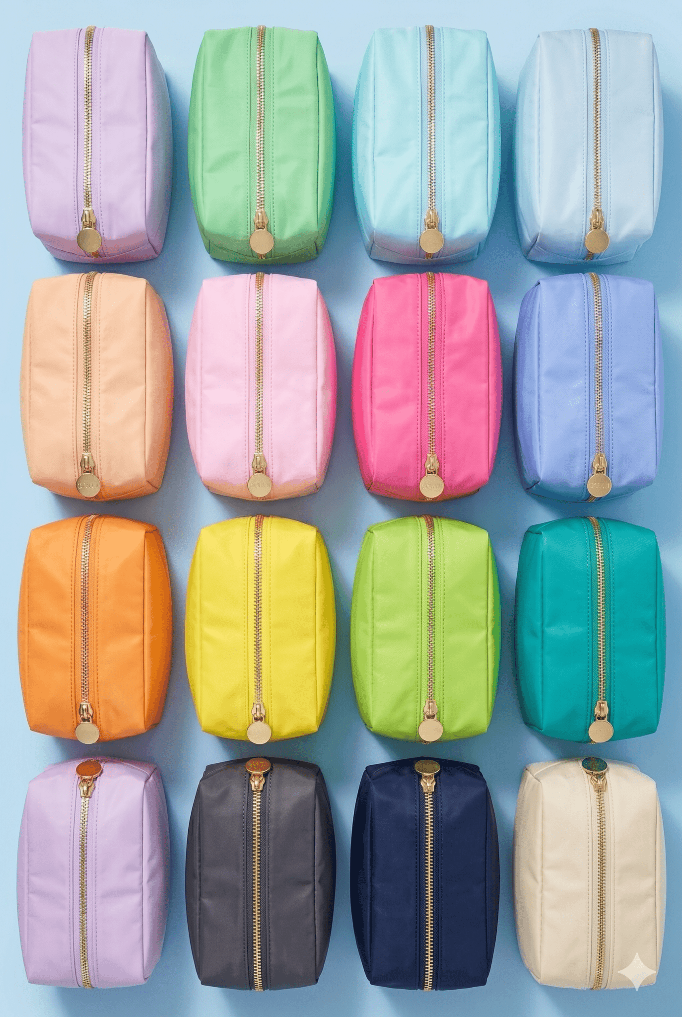 HM1012 Emma Round Zippered Nylon Cosmetic Pouch Bag