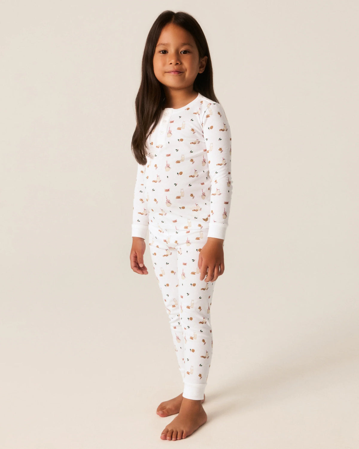 Kid's Pima Snug Fit Pajama Set in Yuletide Treats