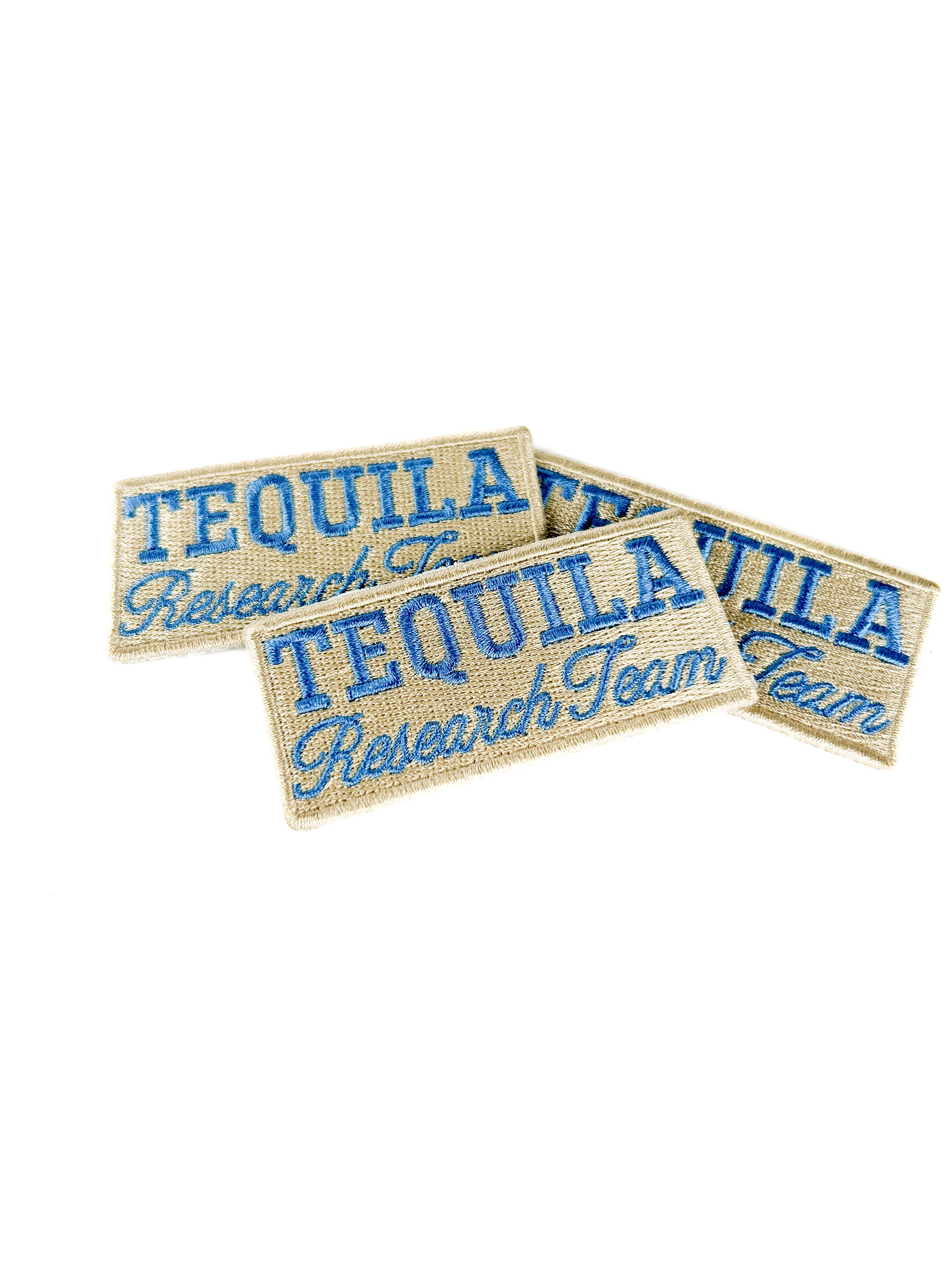 Tequila Research Team Embroidered Patch Funny Drinking Iron