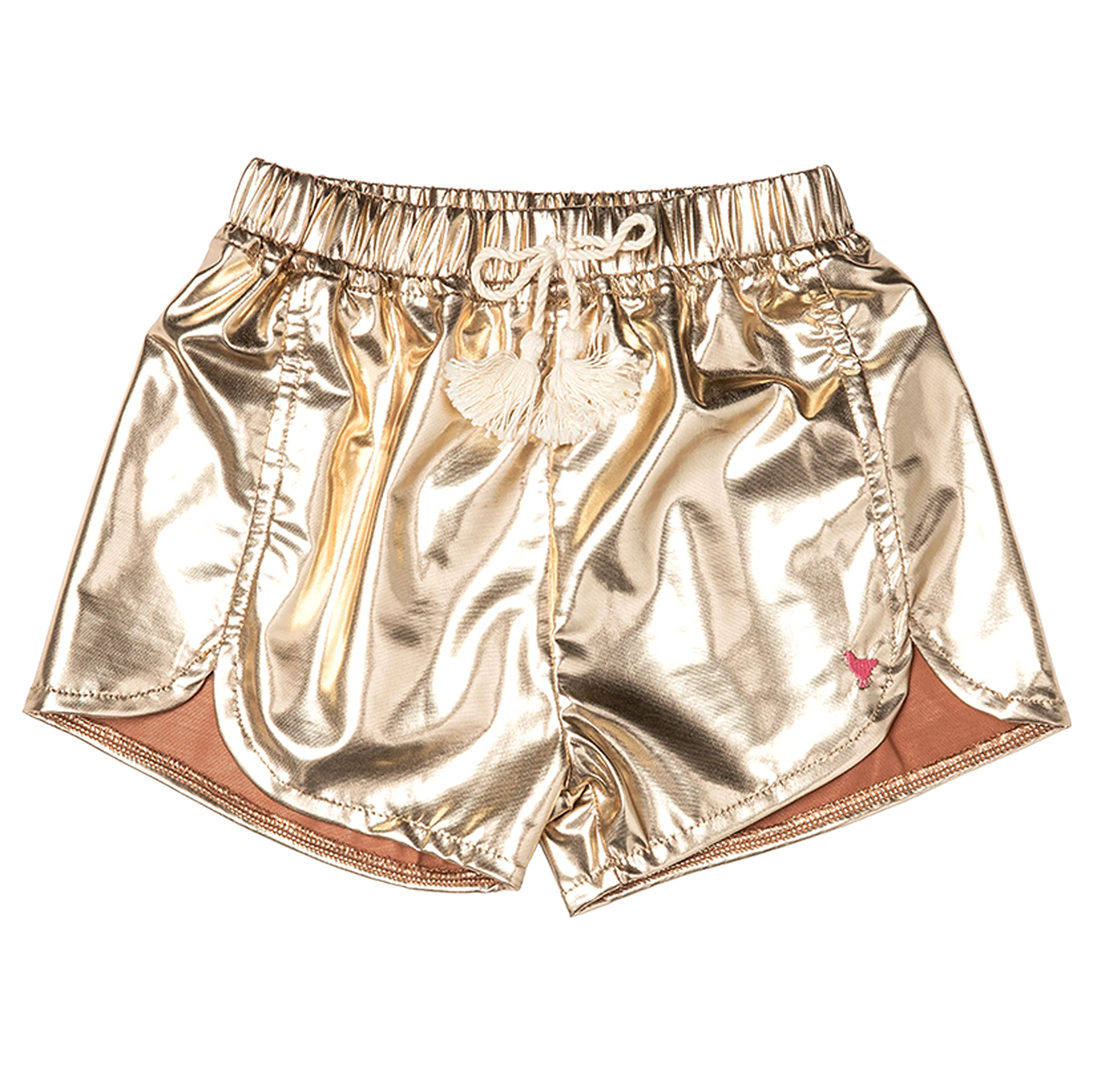 Girls Millie Metallic Short Gold