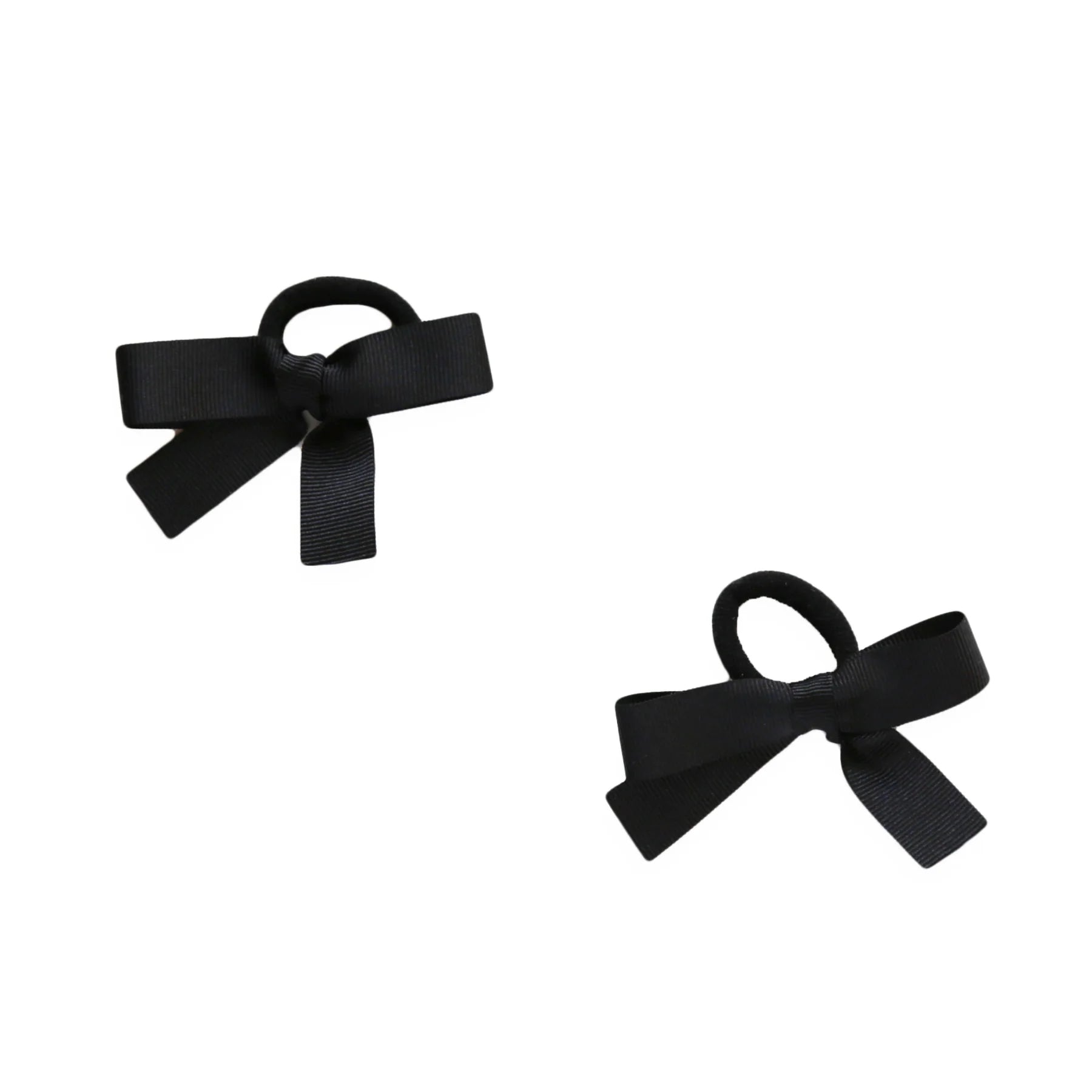 Black- Mini gros grain hair bows