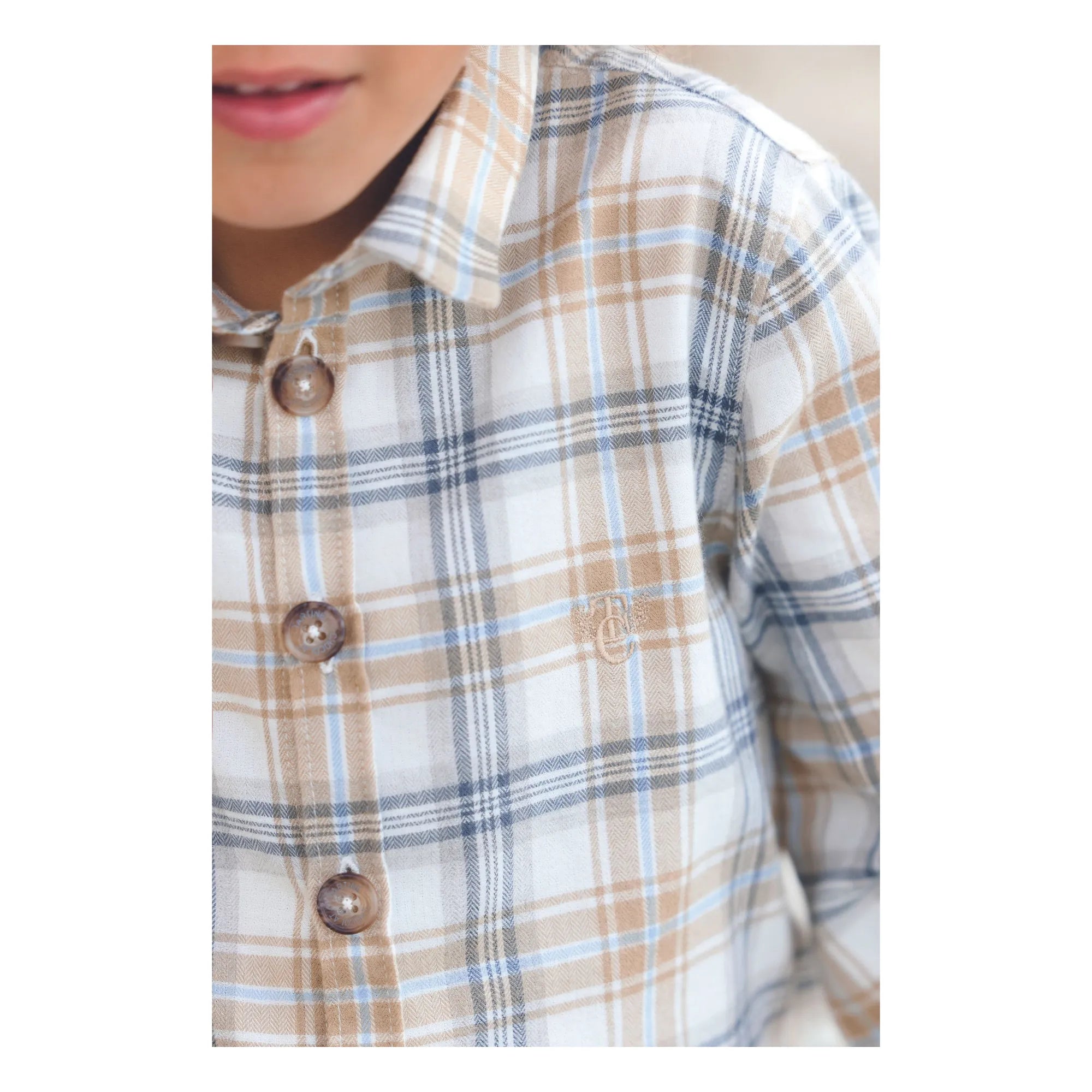 Overshirt Ecru Check