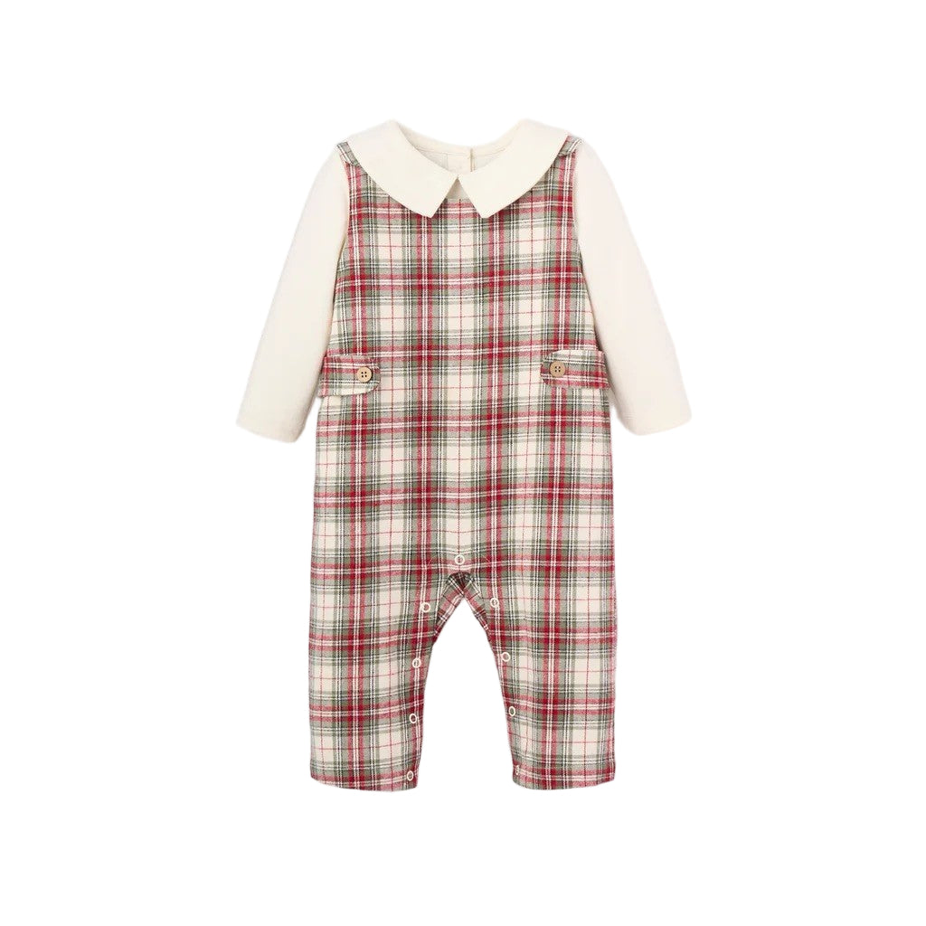 Holiday Plaid Overall