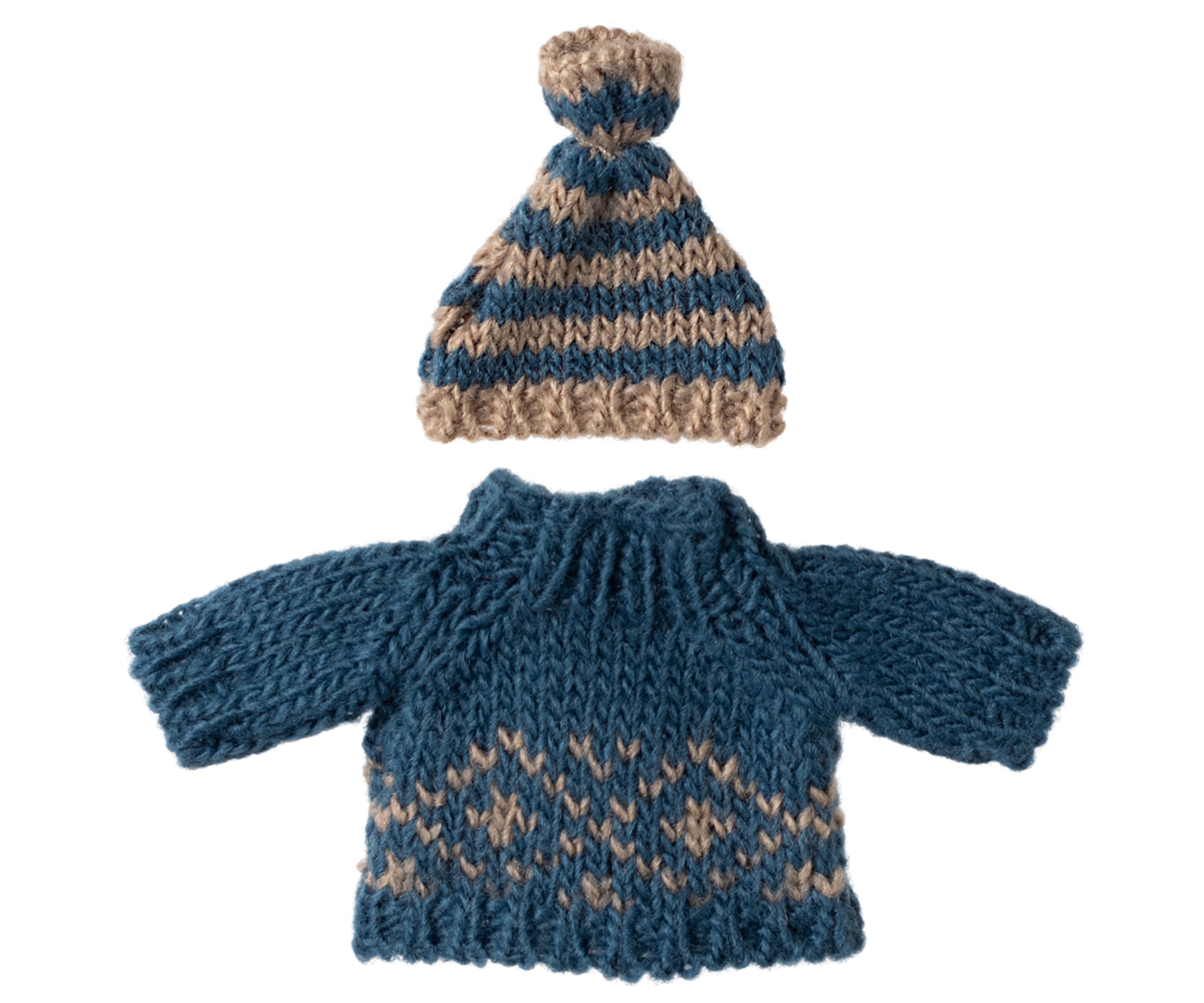 Knitted sweater and hat, Dad Mouse