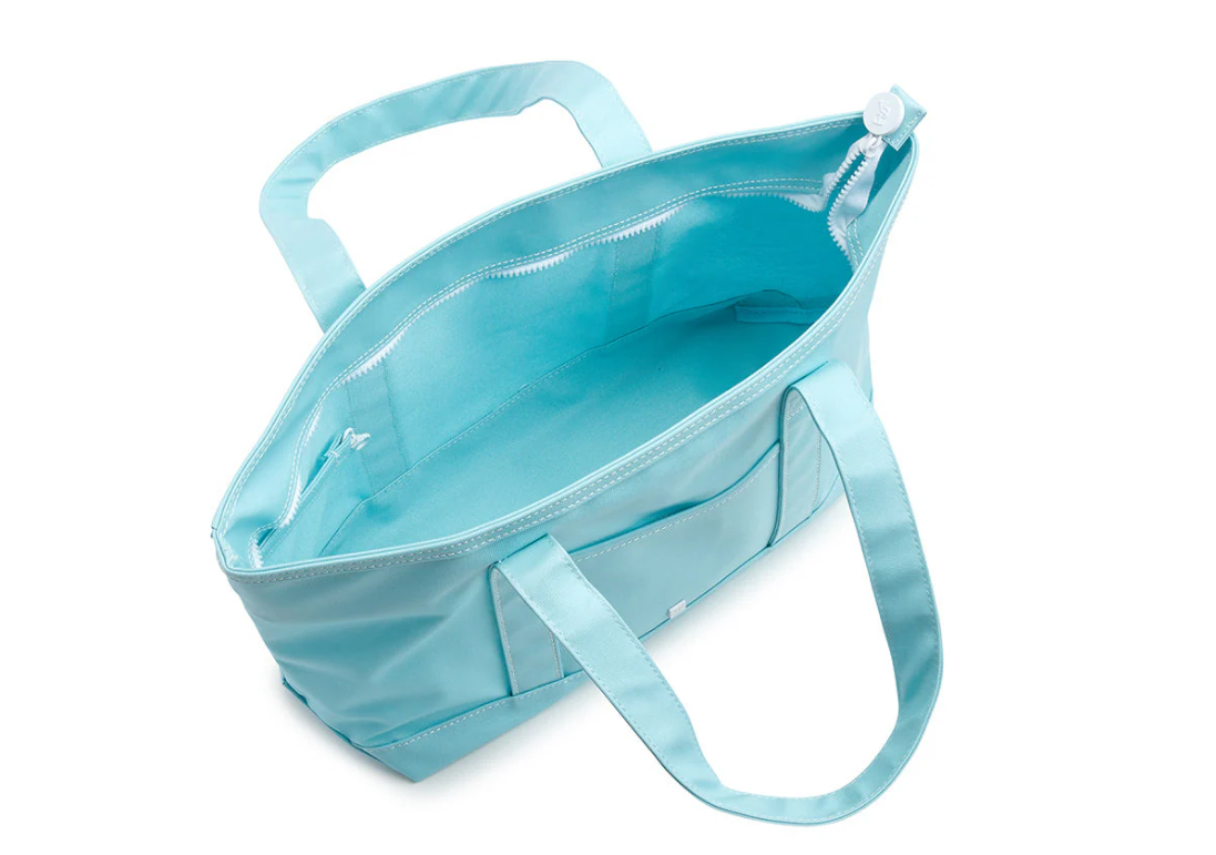 Maxi Tote Coated Canvas Lake Blue