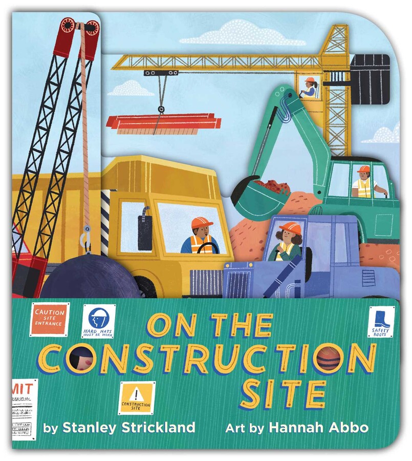 On the Construction Site (A Truck-Shaped Novelty Board Book for Toddlers)