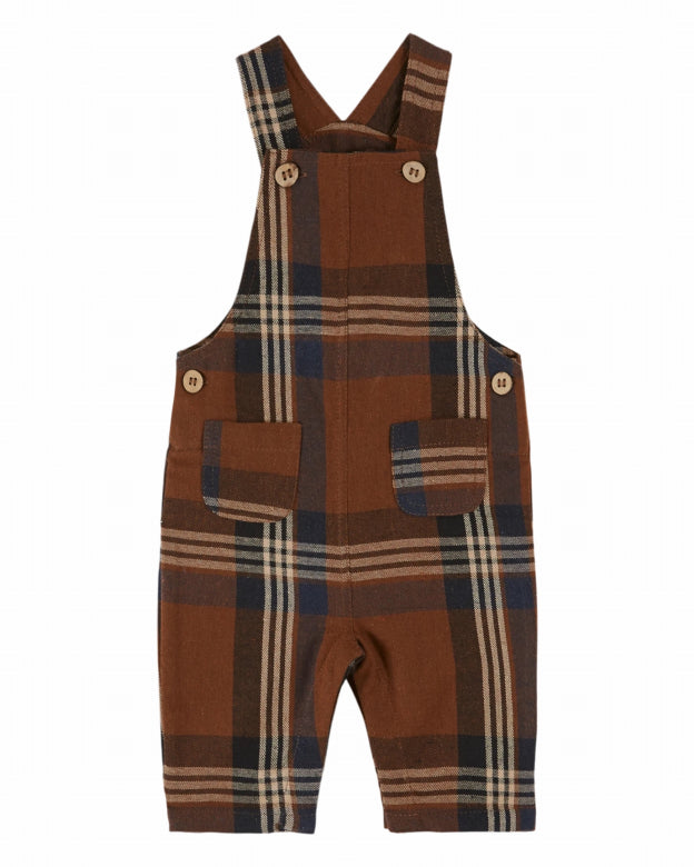 Checkered Flannel Overalls