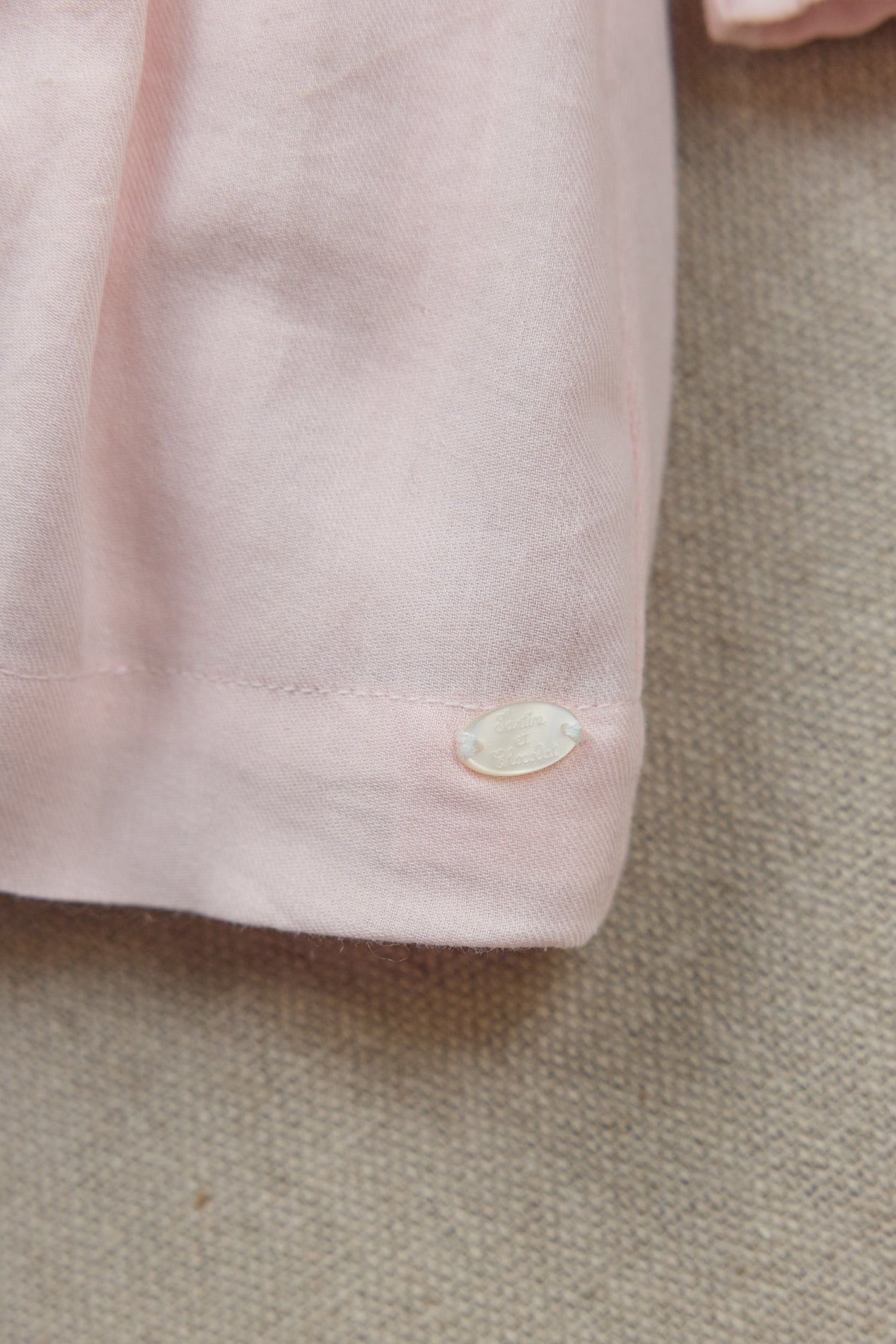Smocked LS Dress w/ Embroidery Rose F26